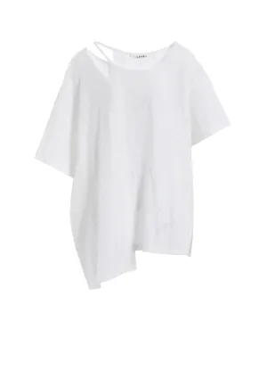 TUCK JACQUARD COMBINATION T-SHIRTS