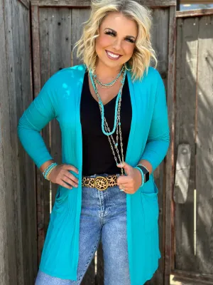 Turquoise Cardigan