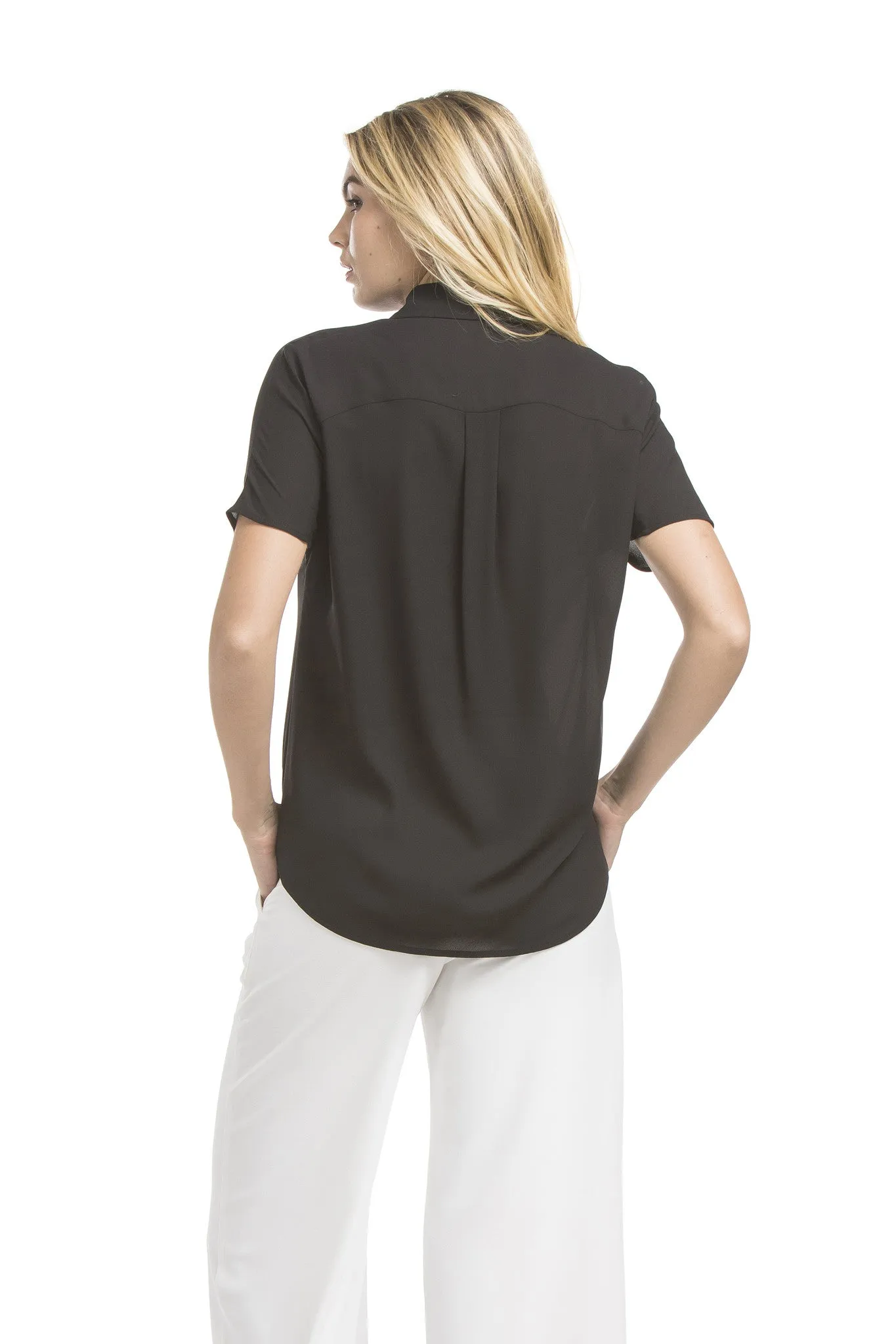 Unique Collared Blouse | Black