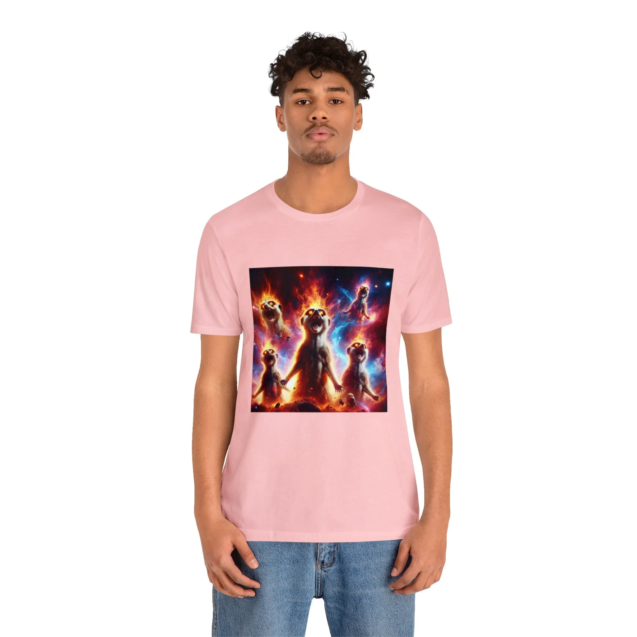 Unisex Jersey Short Sleeve Tee - Meerkat Cosmic Level