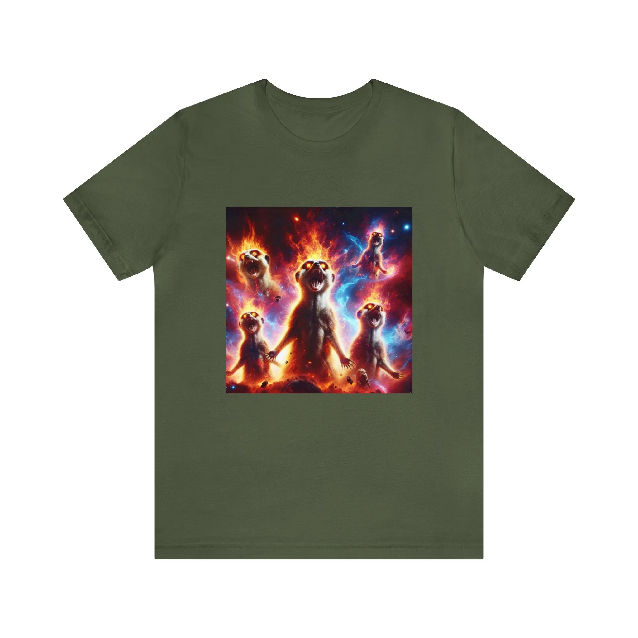 Unisex Jersey Short Sleeve Tee - Meerkat Cosmic Level