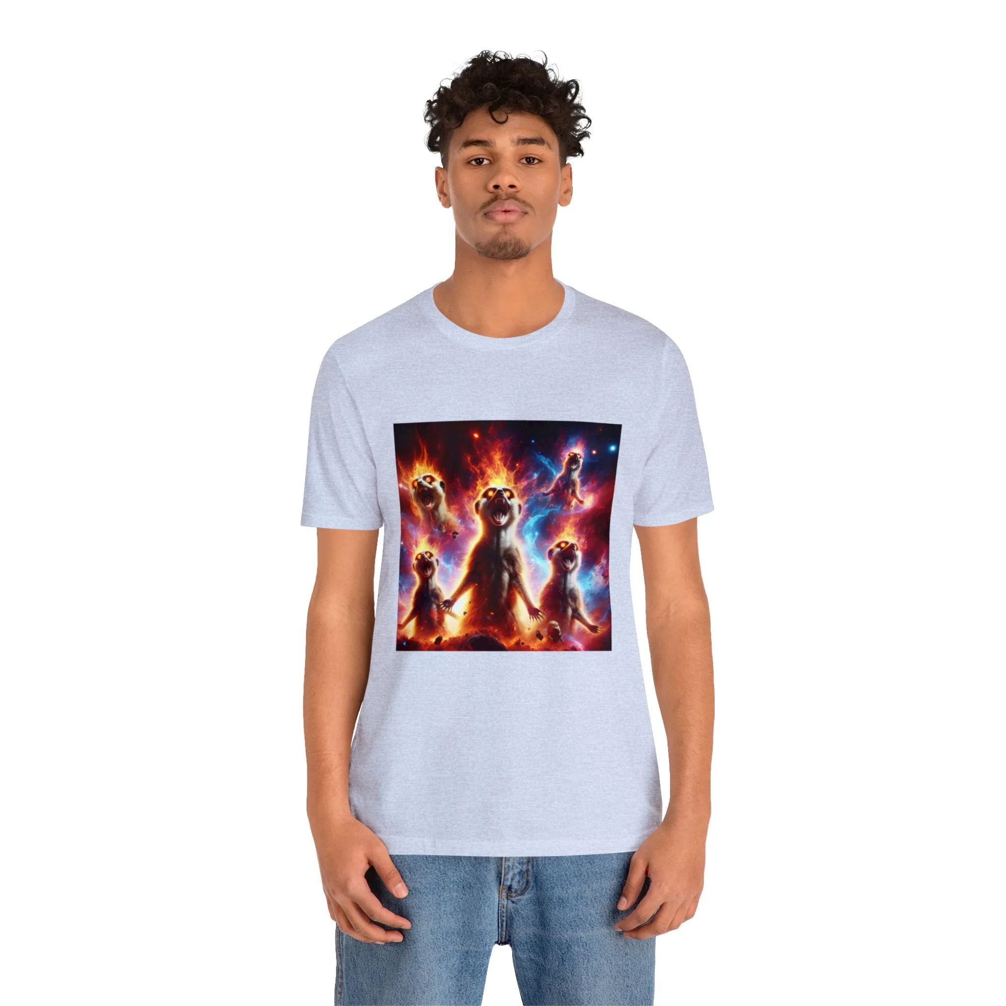Unisex Jersey Short Sleeve Tee - Meerkat Cosmic Level