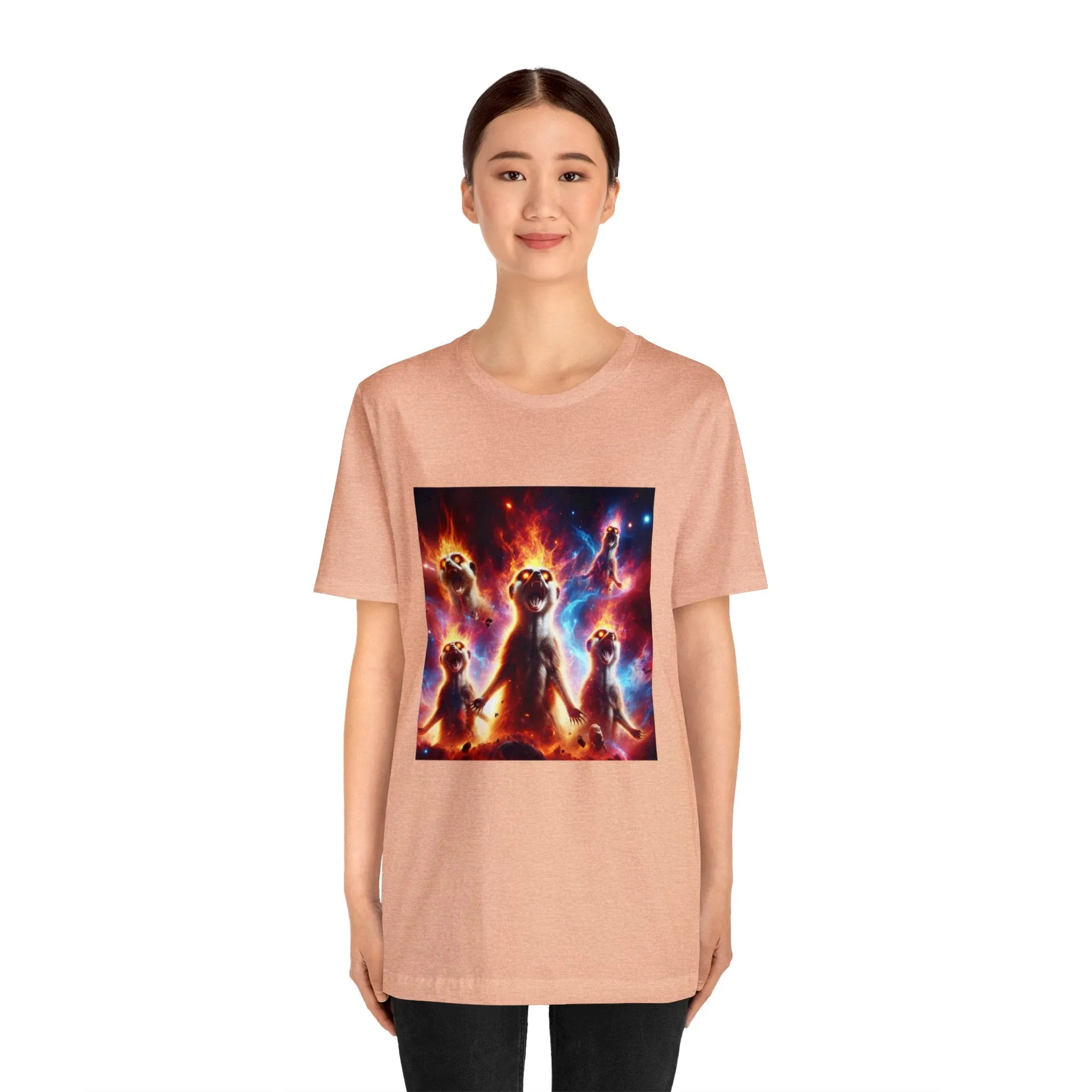 Unisex Jersey Short Sleeve Tee - Meerkat Cosmic Level