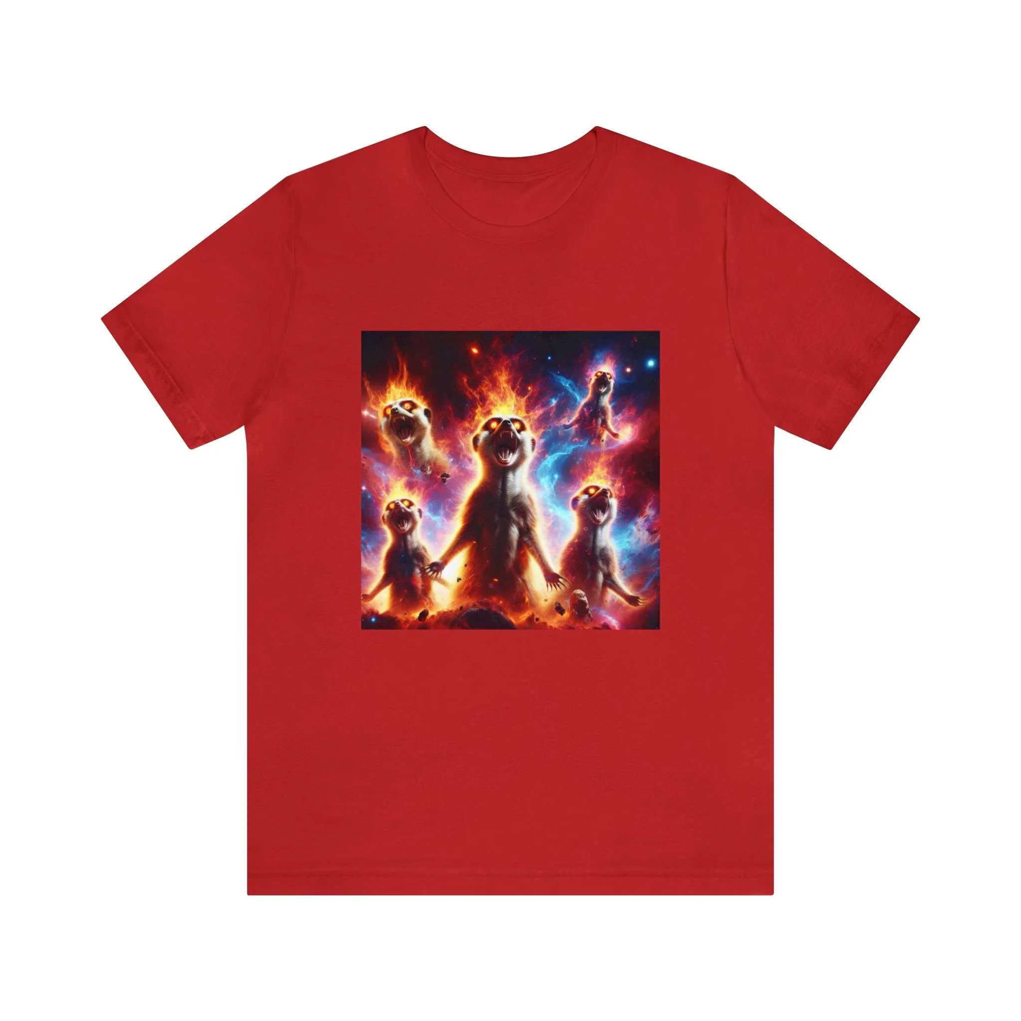 Unisex Jersey Short Sleeve Tee - Meerkat Cosmic Level