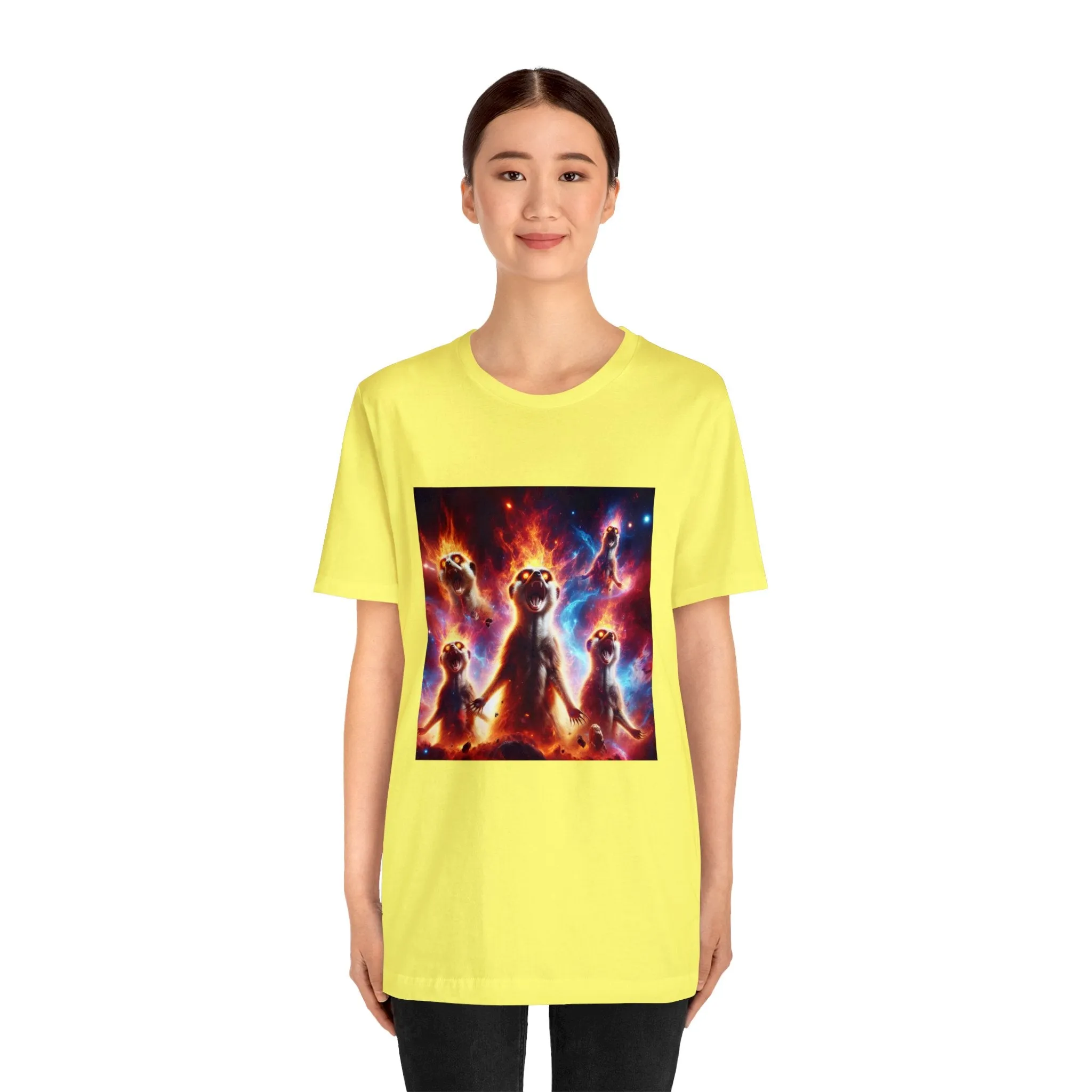 Unisex Jersey Short Sleeve Tee - Meerkat Cosmic Level
