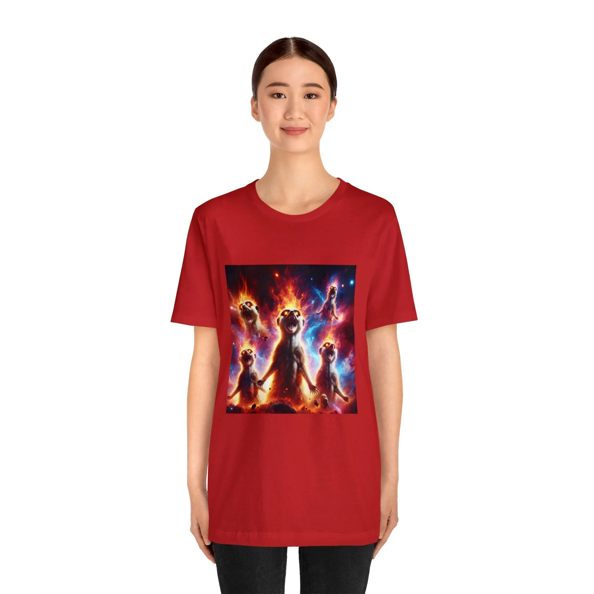 Unisex Jersey Short Sleeve Tee - Meerkat Cosmic Level