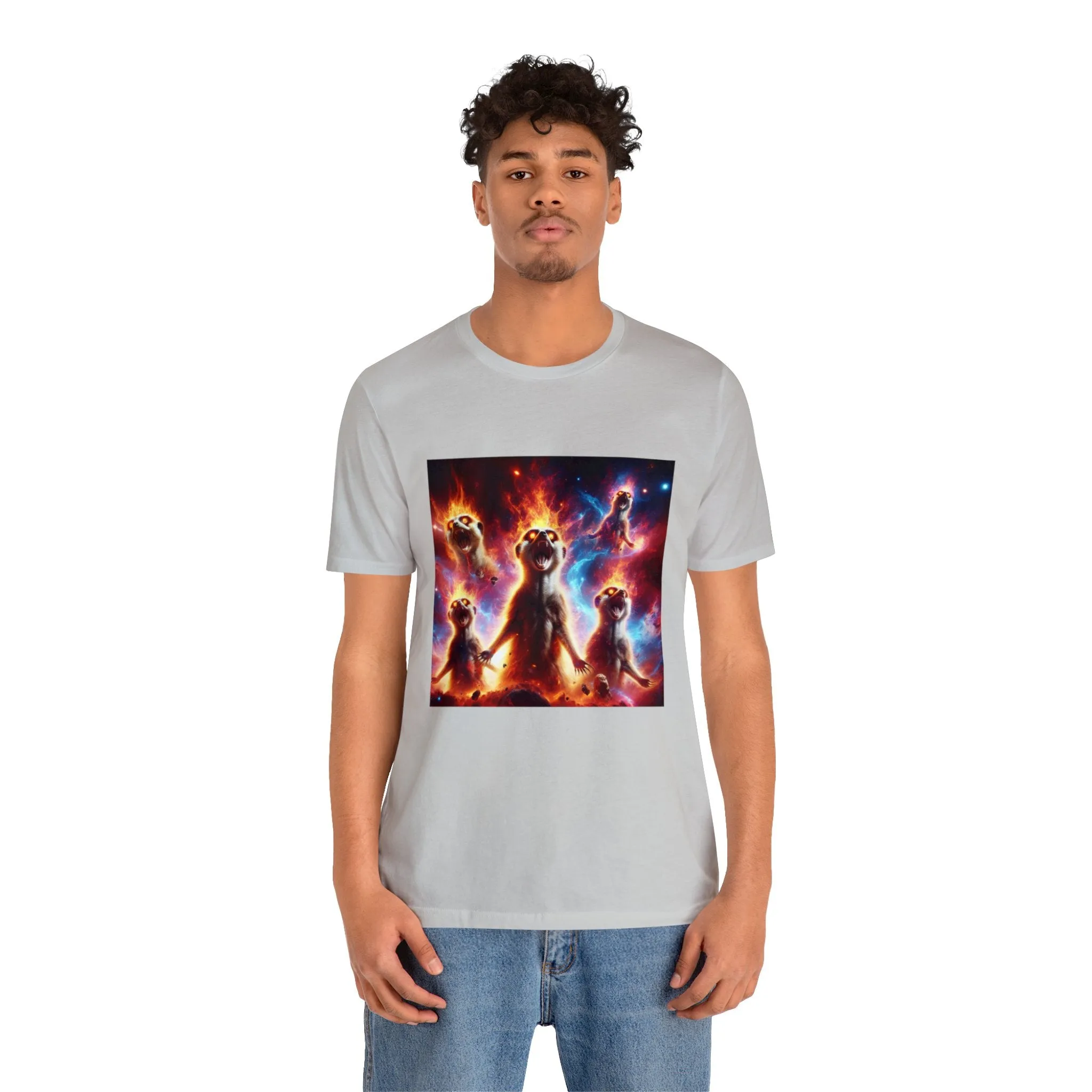 Unisex Jersey Short Sleeve Tee - Meerkat Cosmic Level