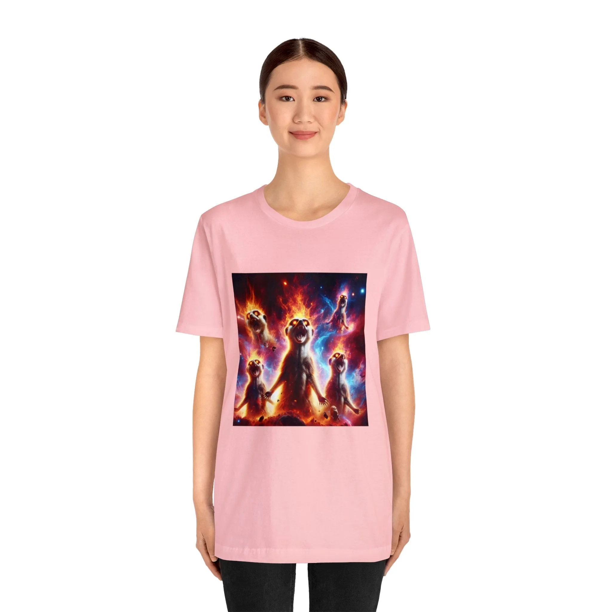 Unisex Jersey Short Sleeve Tee - Meerkat Cosmic Level