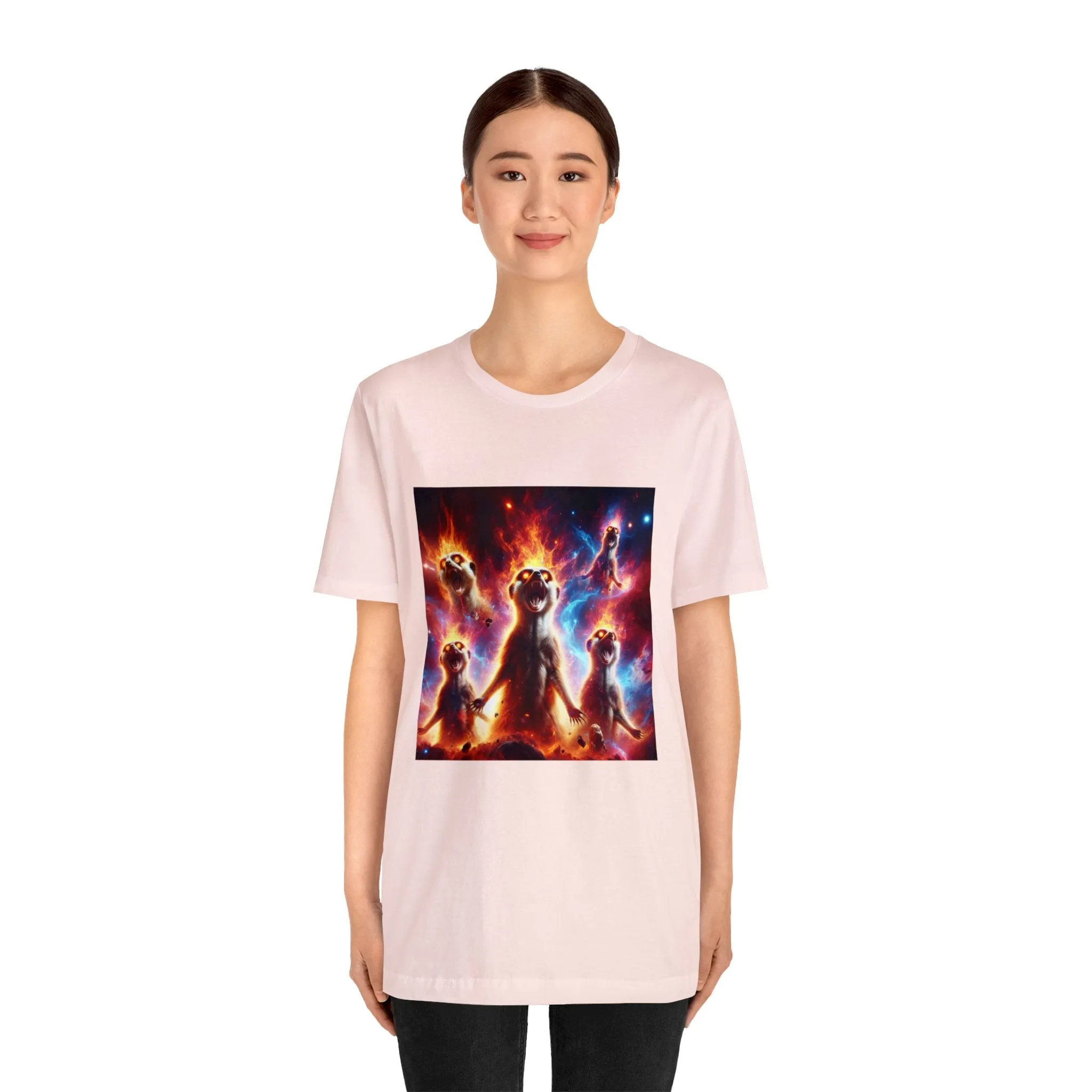 Unisex Jersey Short Sleeve Tee - Meerkat Cosmic Level