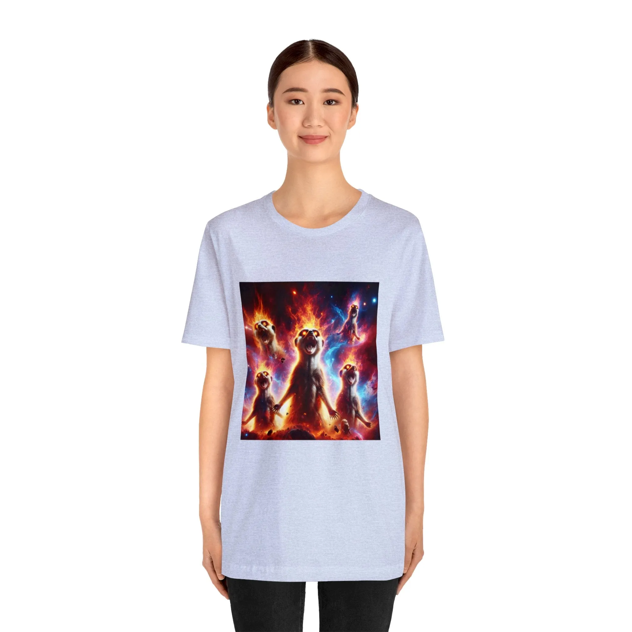 Unisex Jersey Short Sleeve Tee - Meerkat Cosmic Level