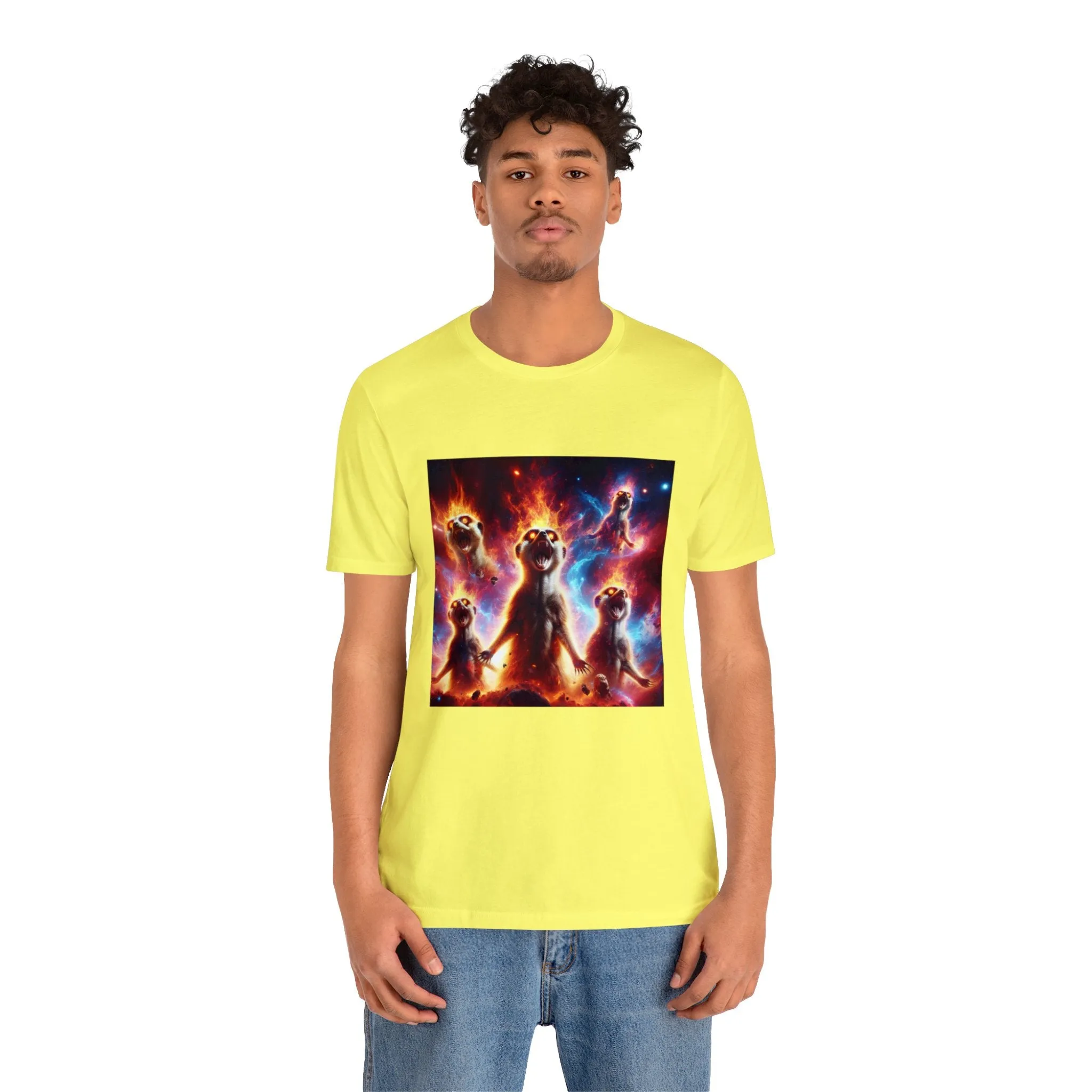 Unisex Jersey Short Sleeve Tee - Meerkat Cosmic Level