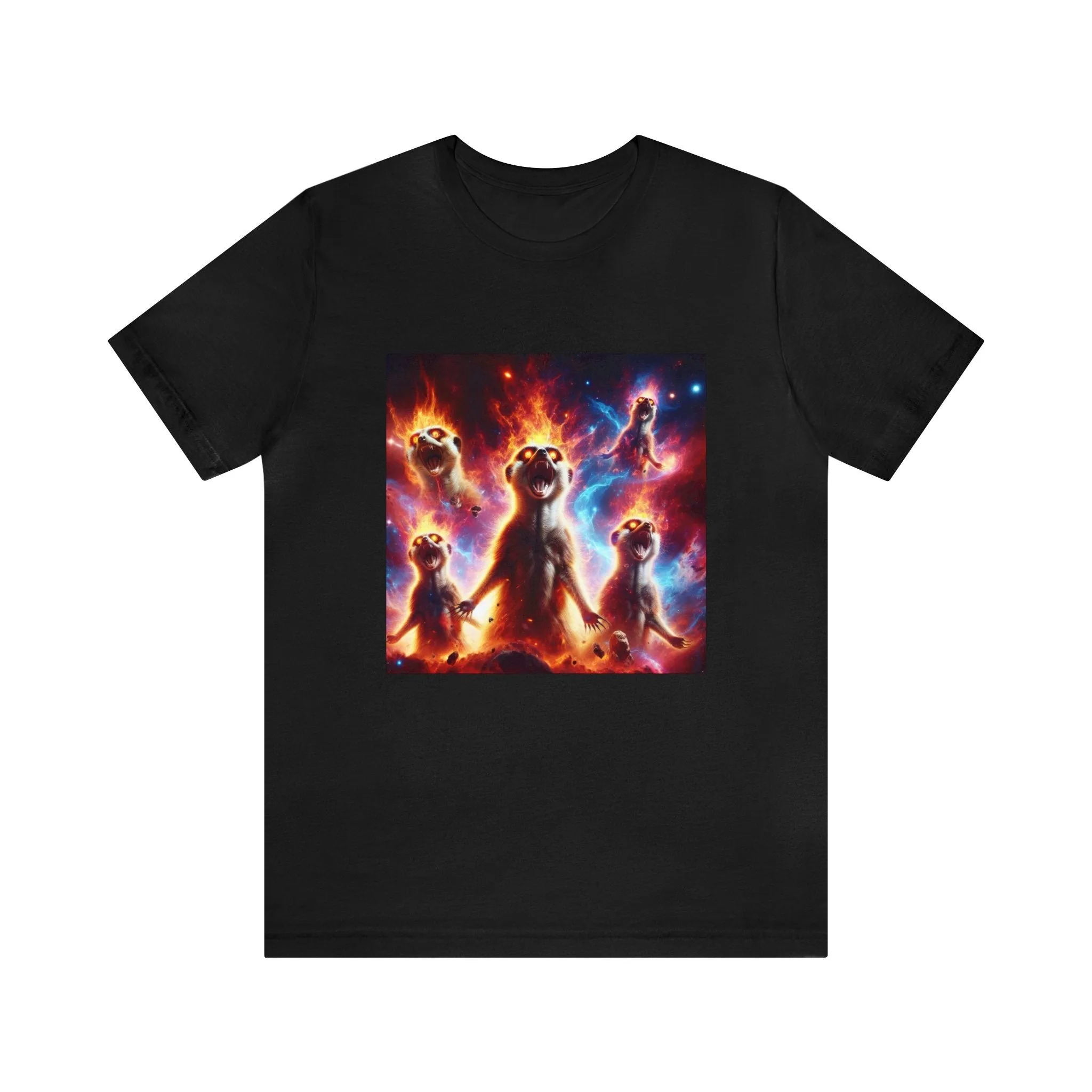 Unisex Jersey Short Sleeve Tee - Meerkat Cosmic Level