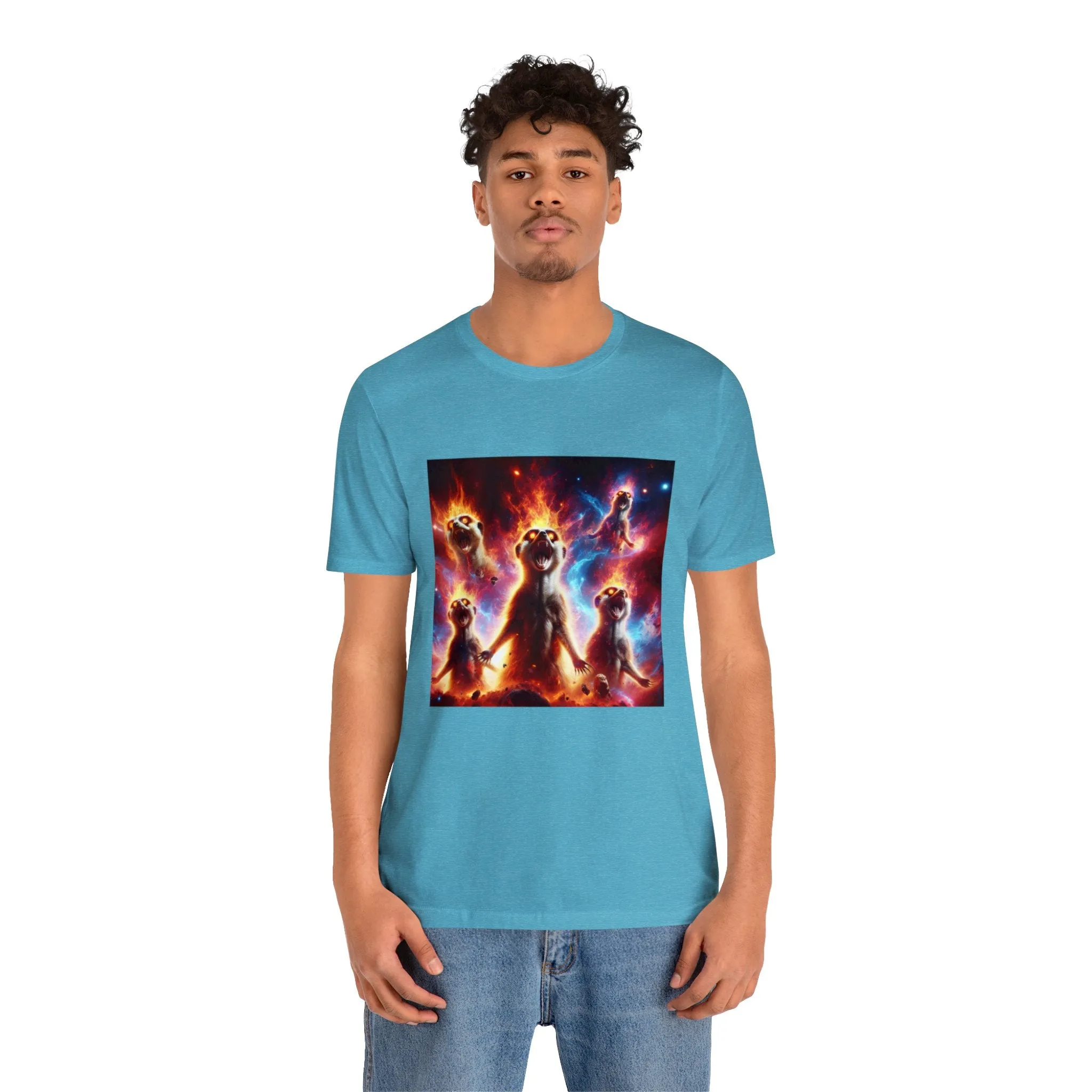 Unisex Jersey Short Sleeve Tee - Meerkat Cosmic Level