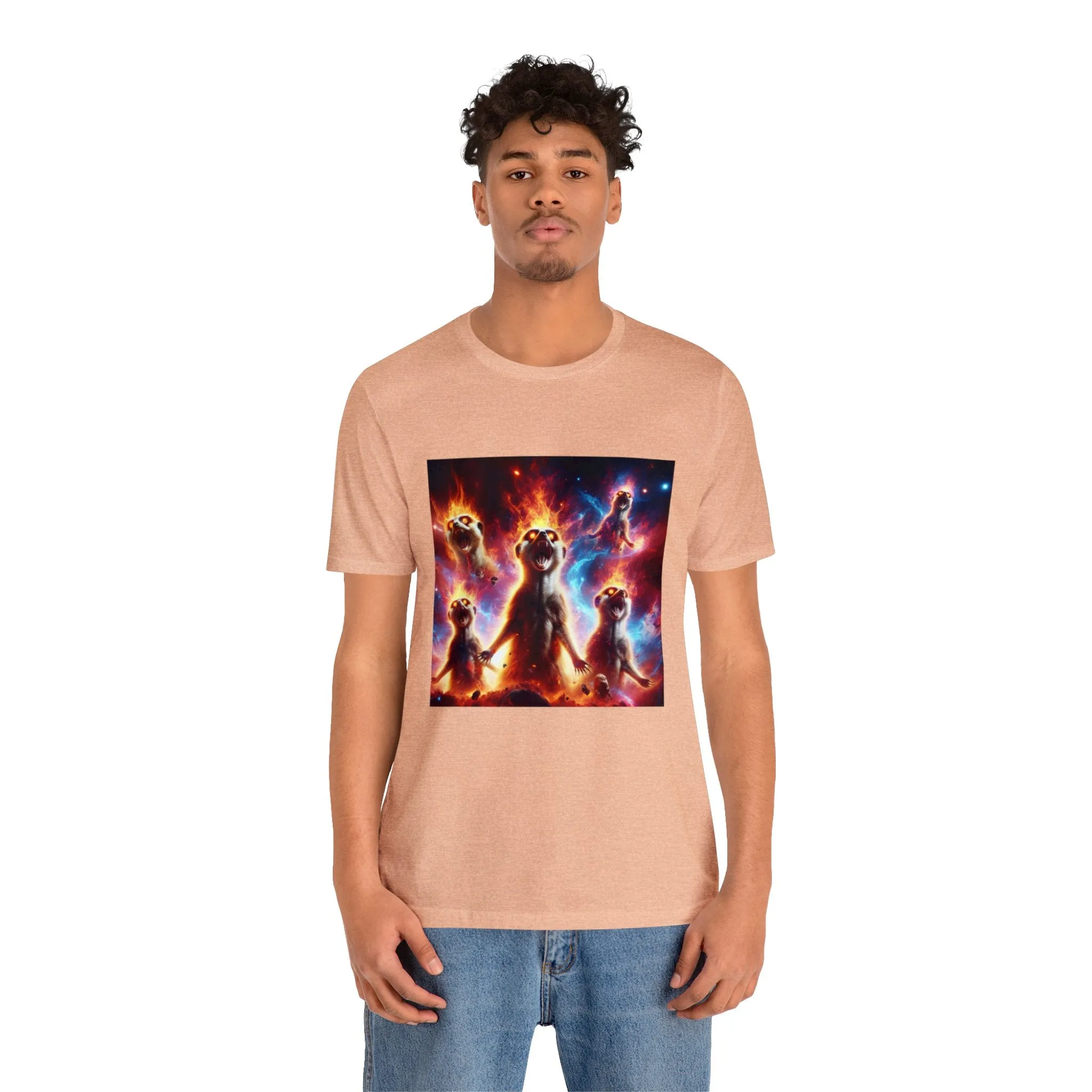 Unisex Jersey Short Sleeve Tee - Meerkat Cosmic Level