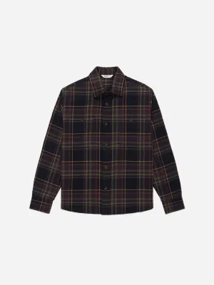Utility Flannel - Black/Olive