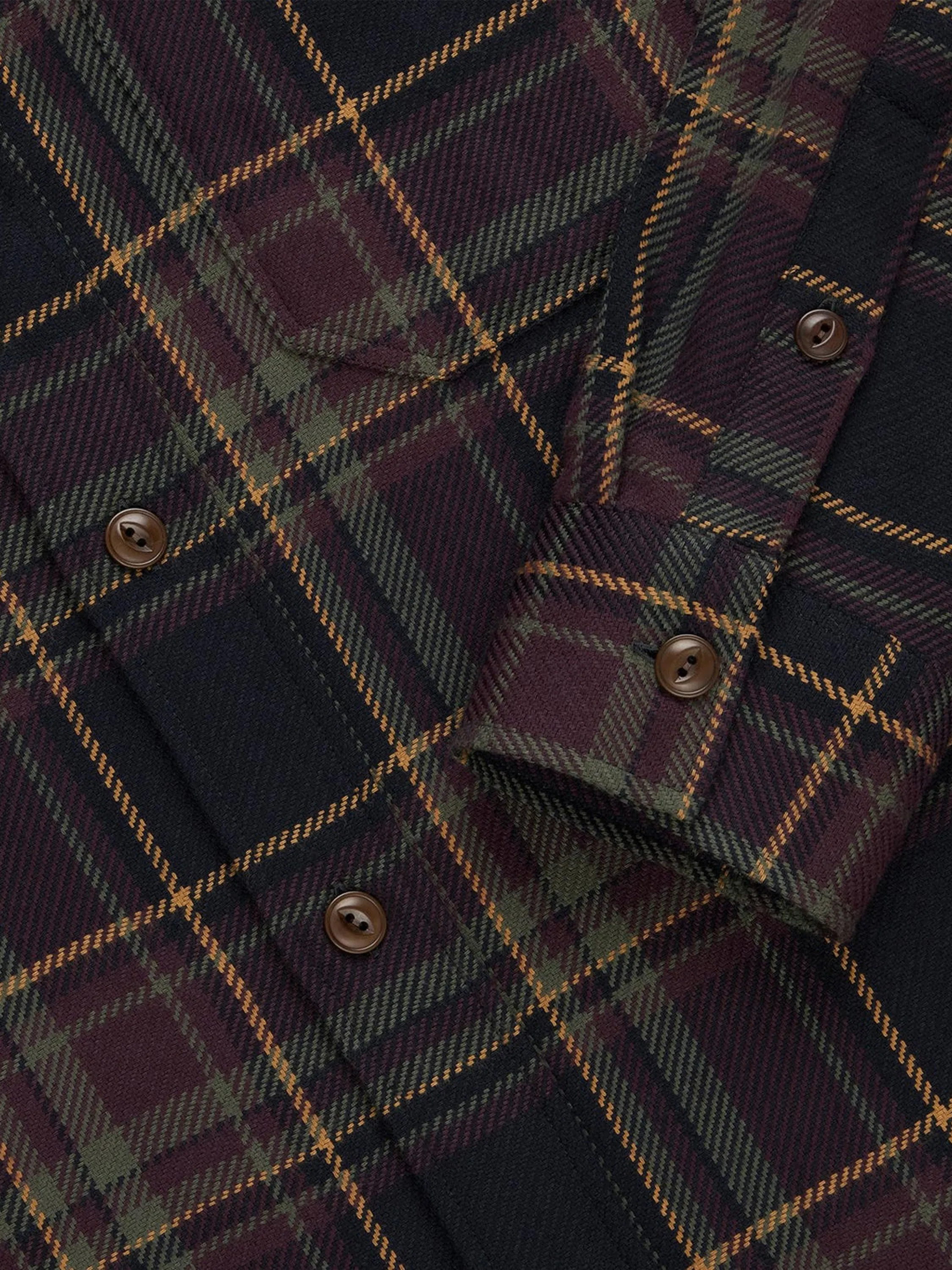 Utility Flannel - Black/Olive