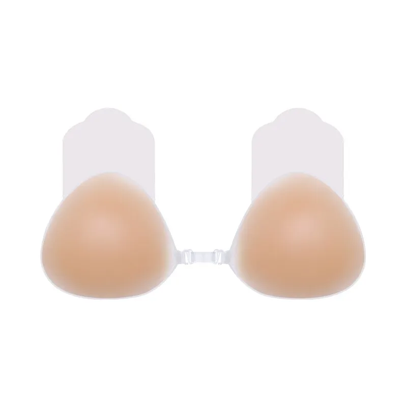 VANZTINA Invisible Silicone Push up Bra - Women's Backless Strapless Front Closure Bralette