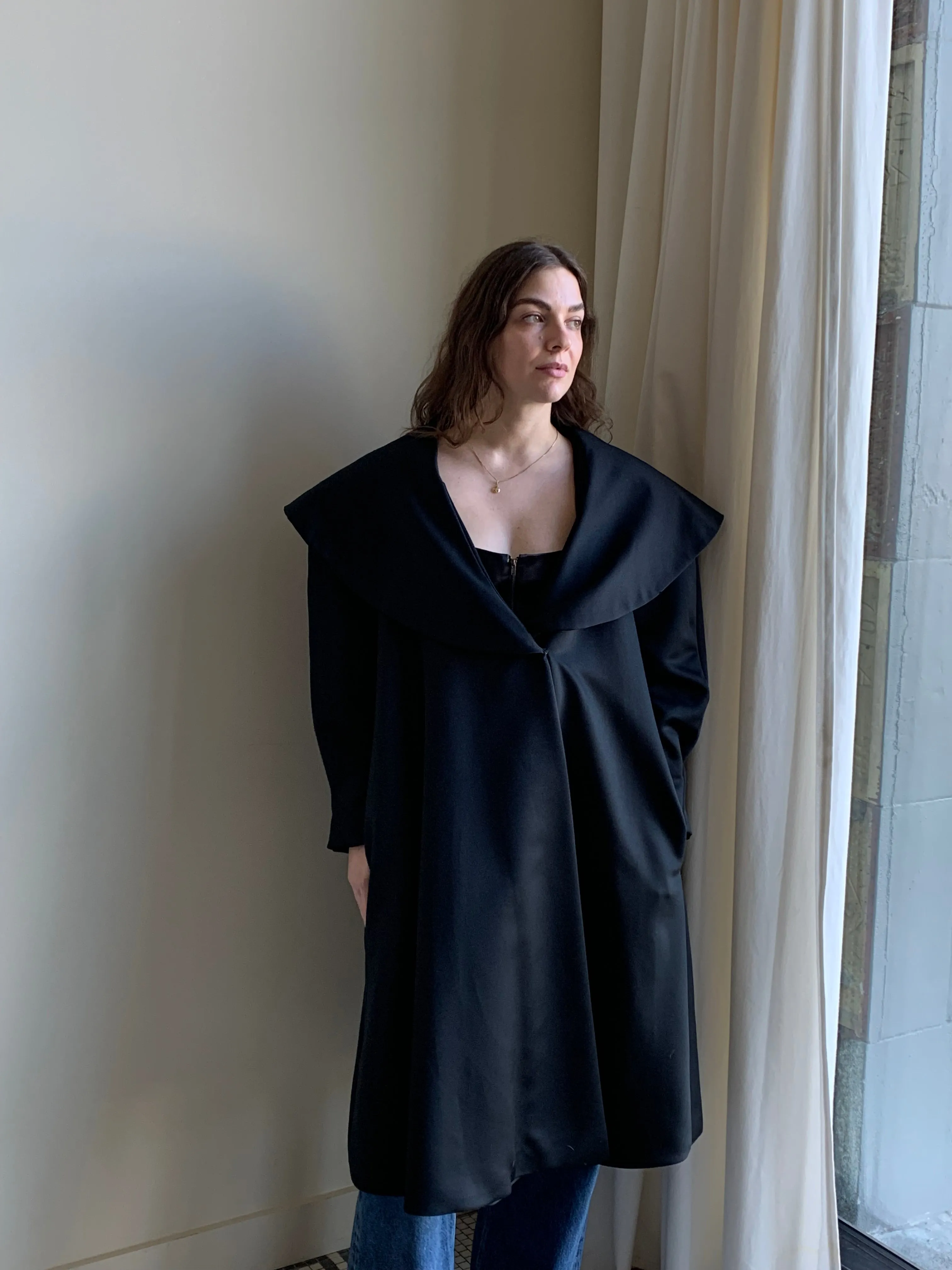 Victor Costa satin evening jacket