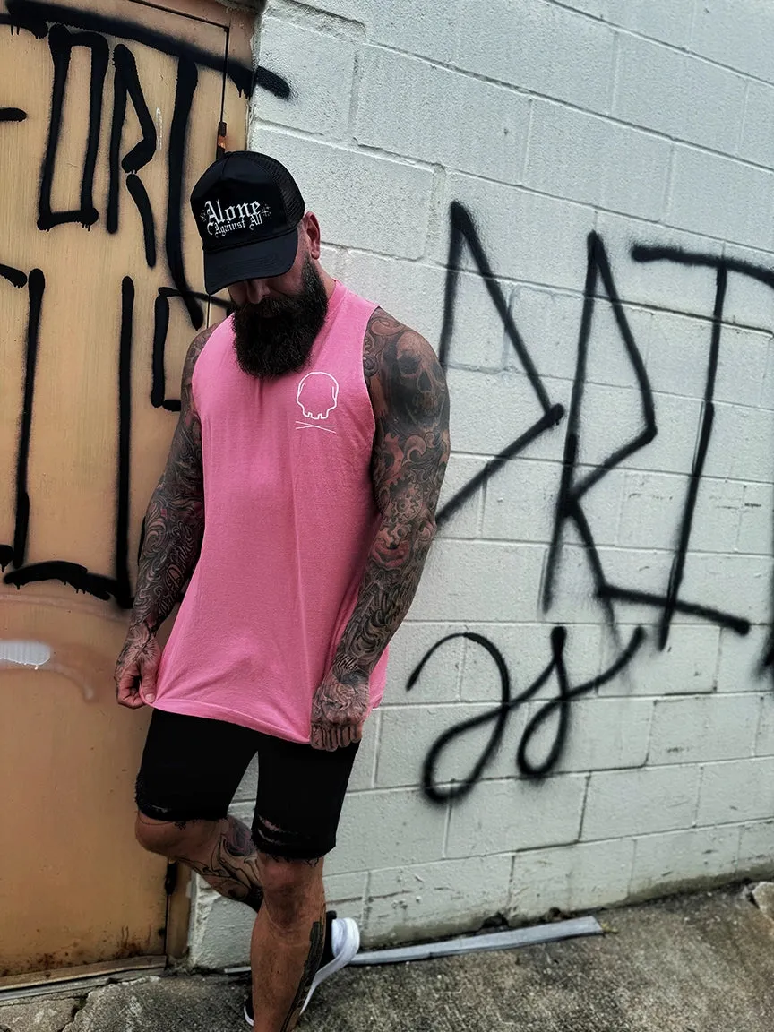 VINTAGE FUCK THE HATERS TANK TOP *PINK*