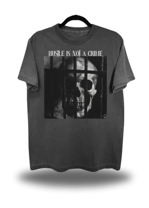 VINTAGE HUSTLE TEE *FADED BLACK*