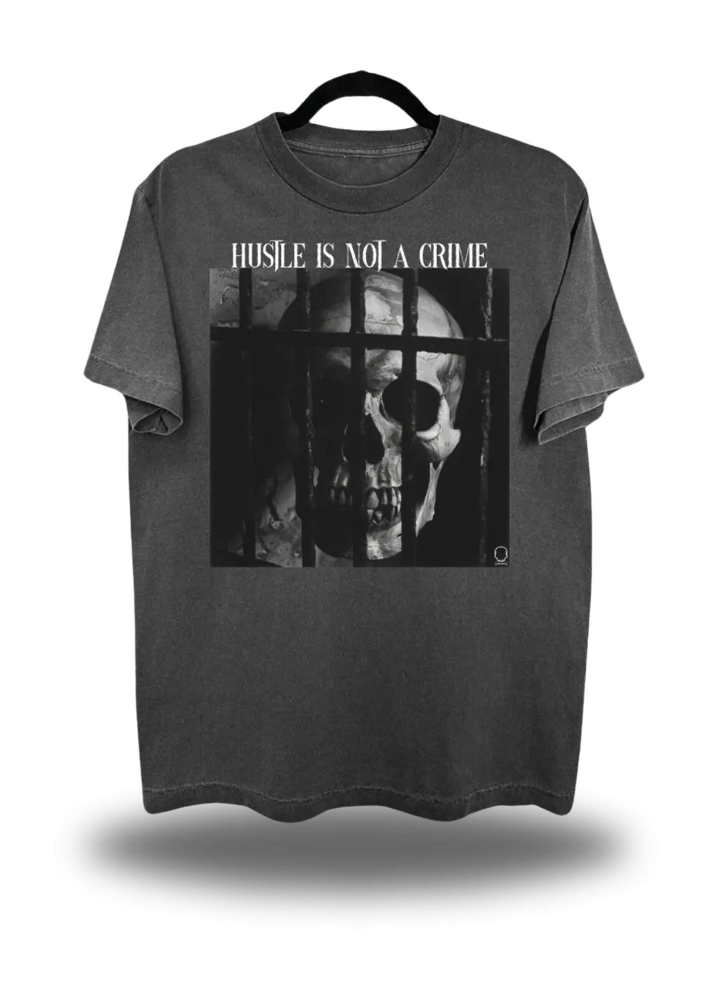 VINTAGE HUSTLE TEE *FADED BLACK*