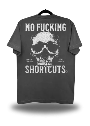 VINTAGE NO FUCKING TEE *FADED BLACK*