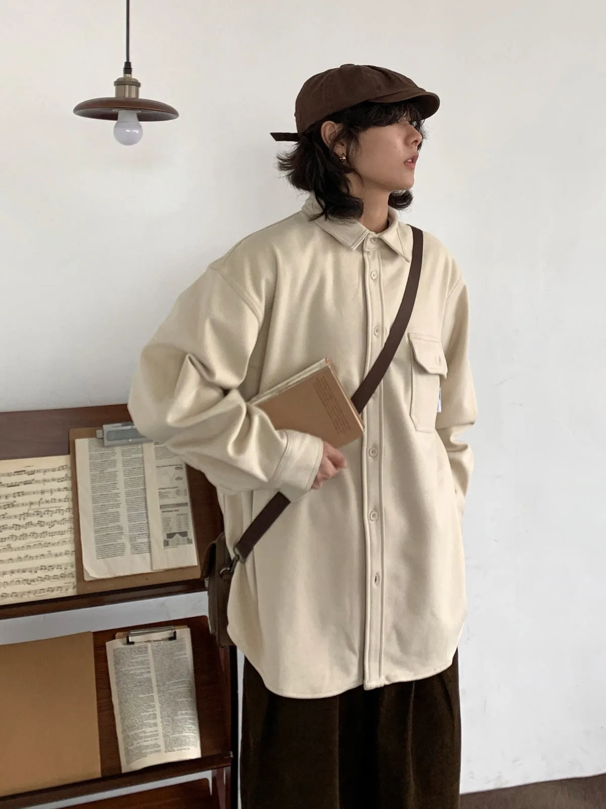 Vintage Woolen Thick Shirt