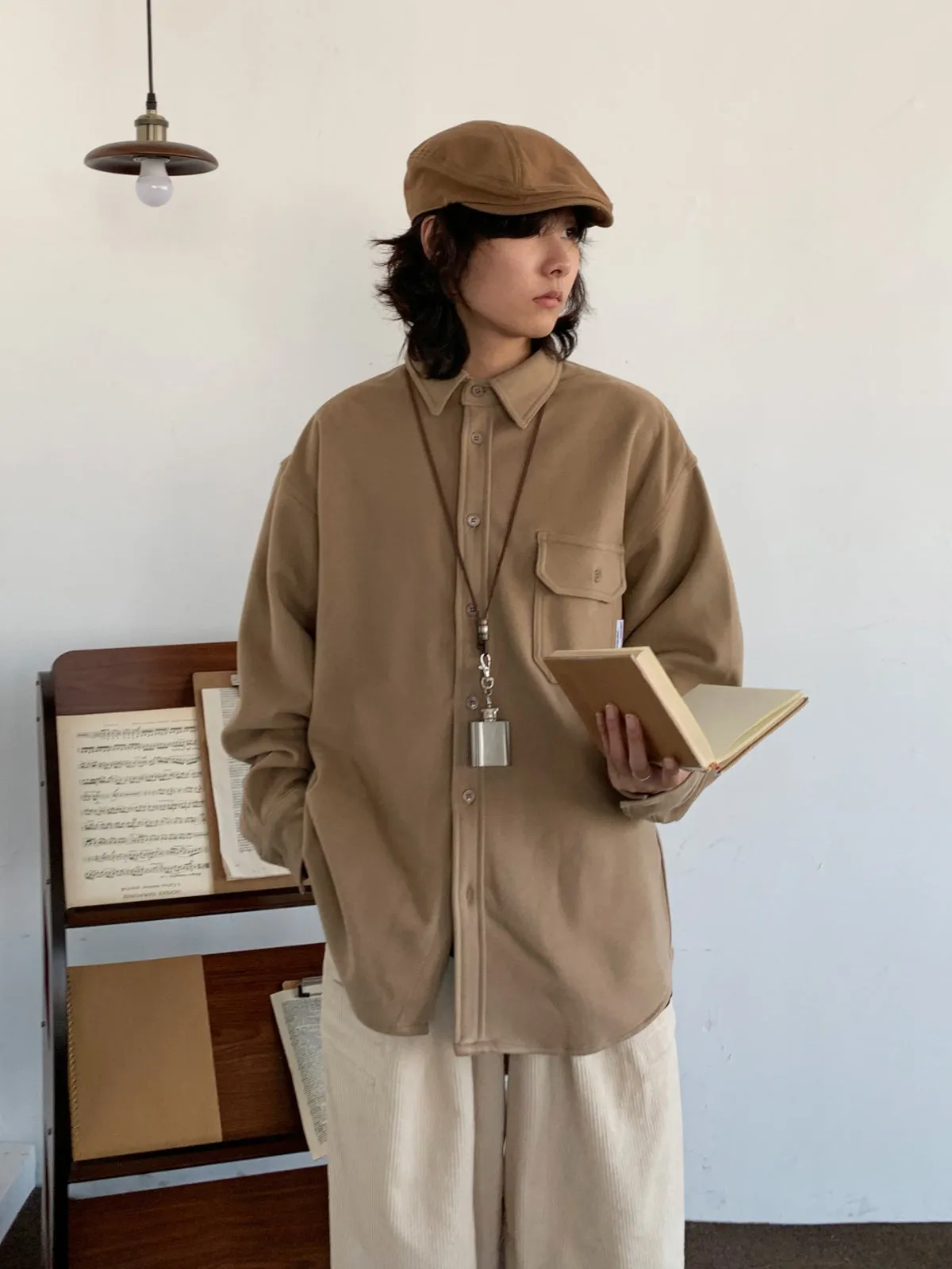 Vintage Woolen Thick Shirt