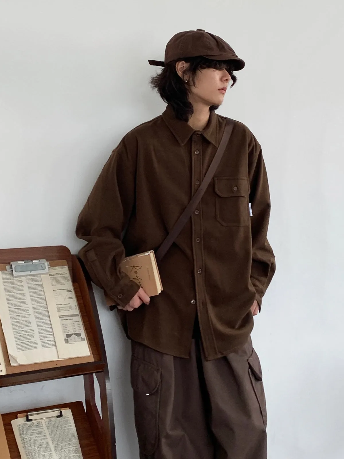 Vintage Woolen Thick Shirt