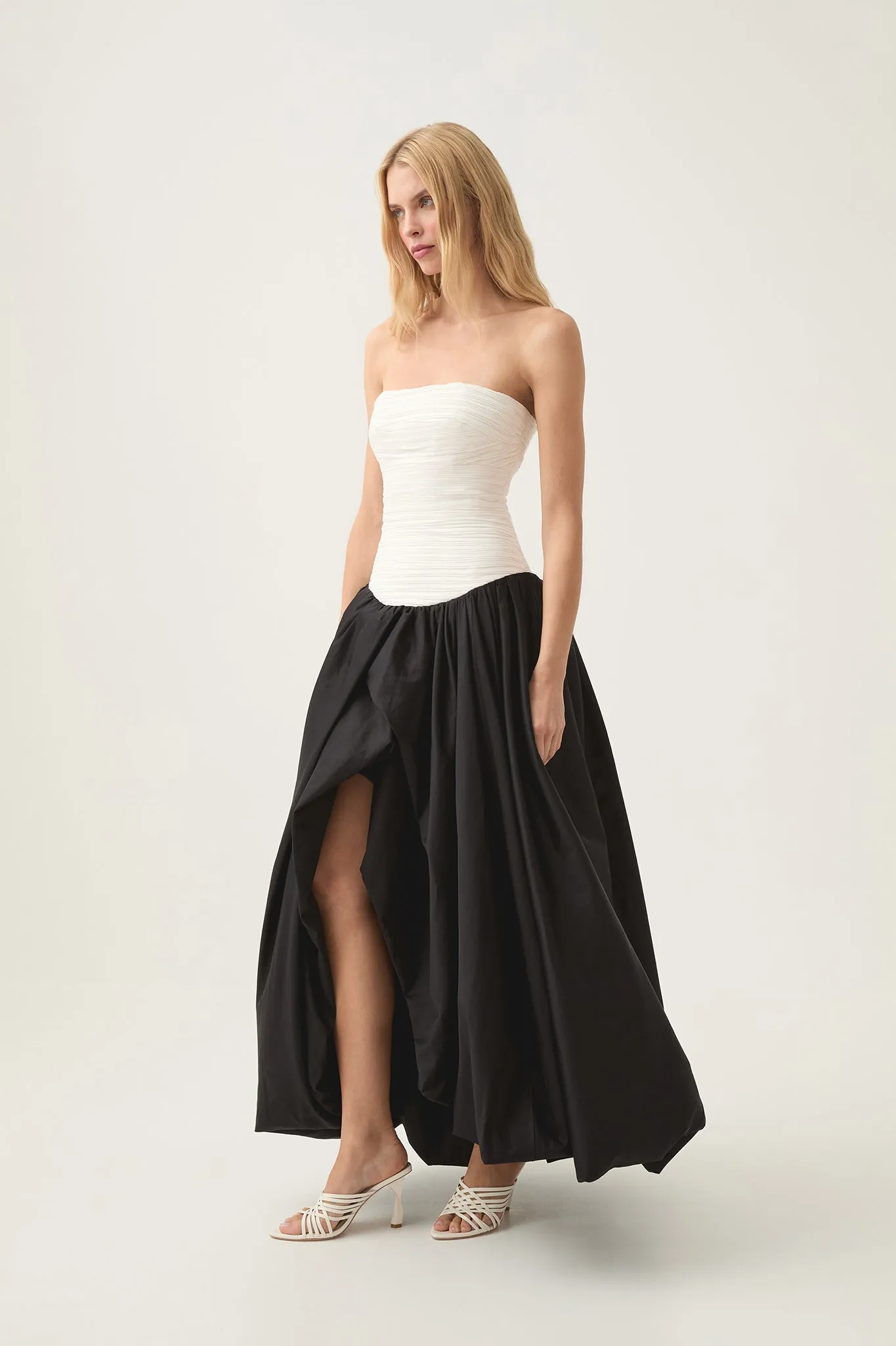 Violette Bubble Hem Maxi Dress
