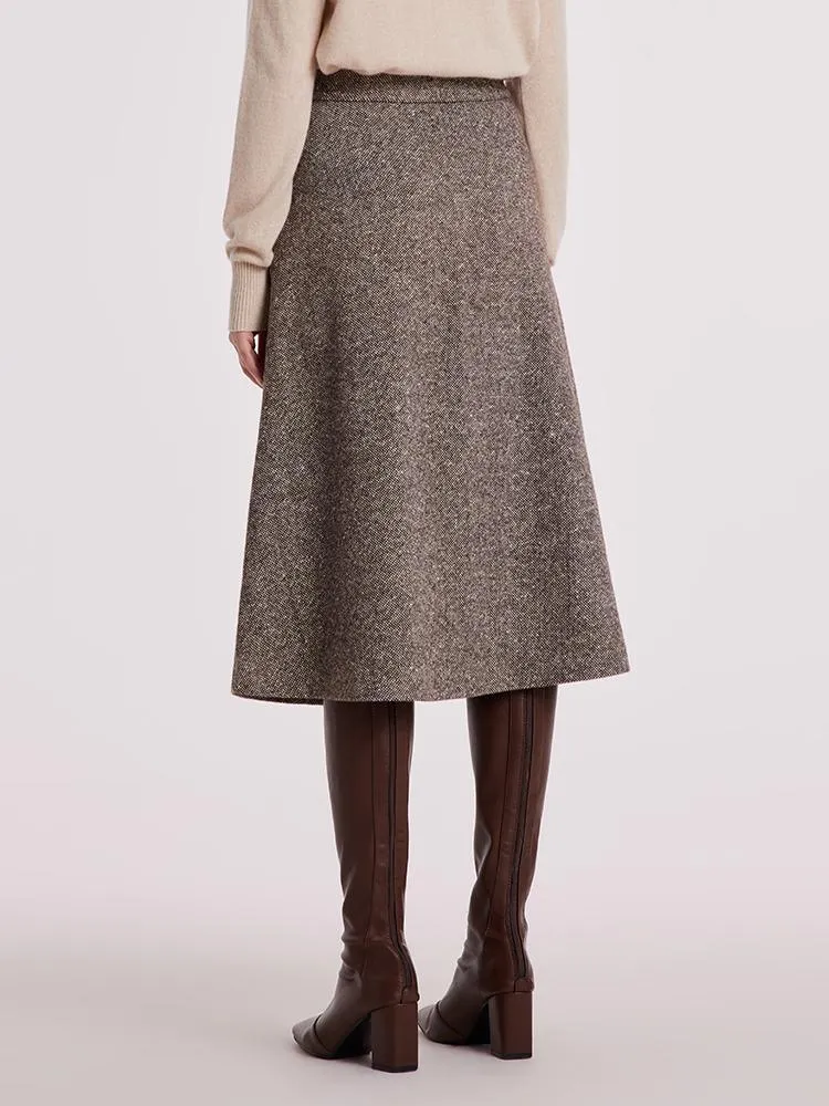 Waisted Washable Woolen Skirt