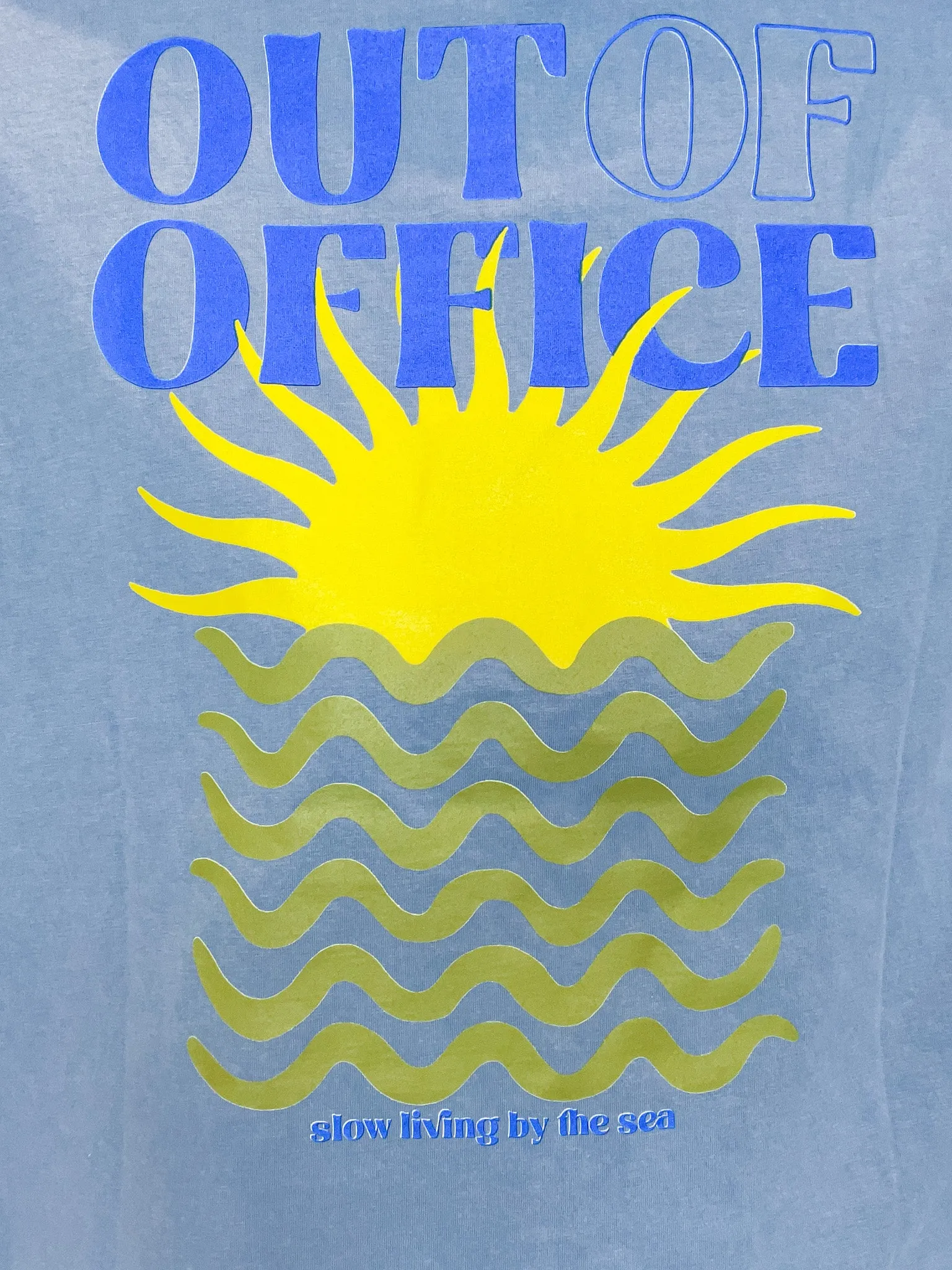 Washed Graphic Tee "Out Of Office"