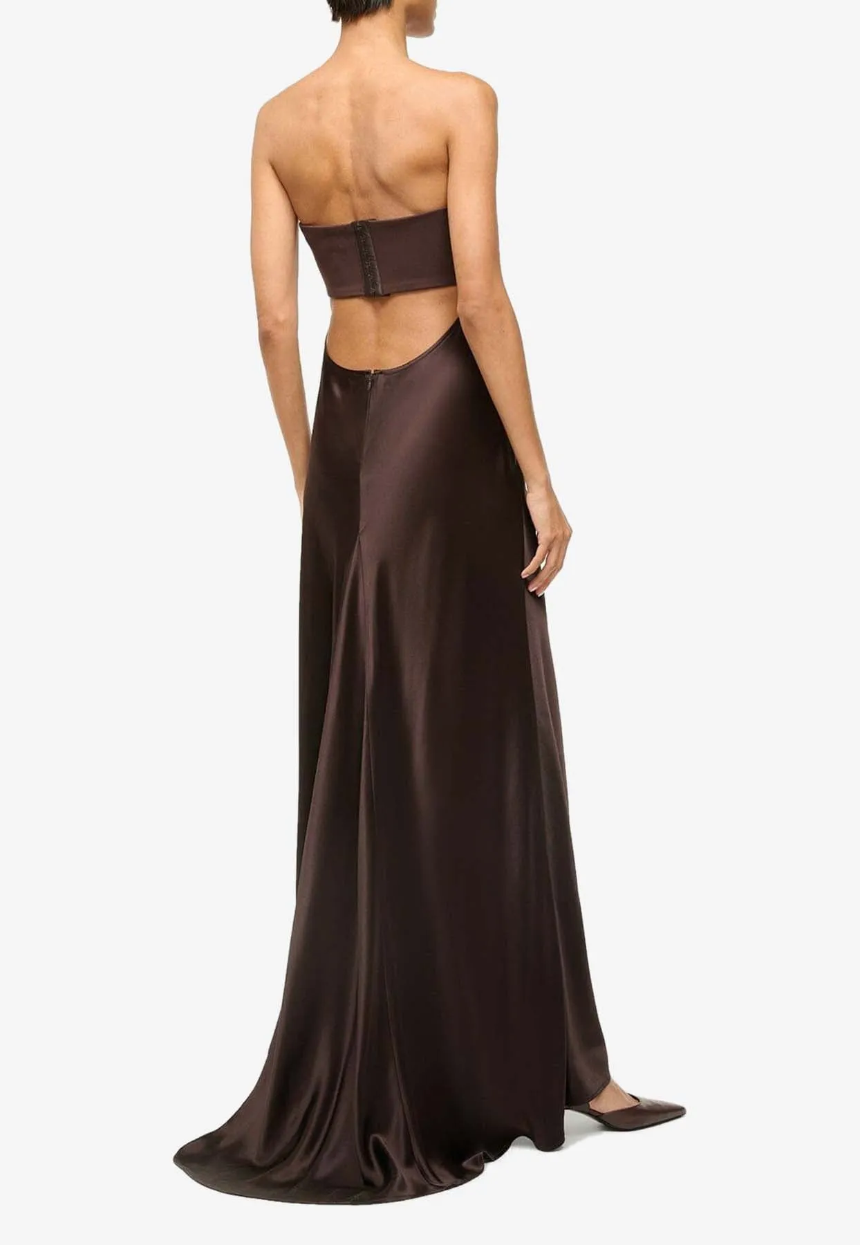 Wayfaring Strapless Satin Gown