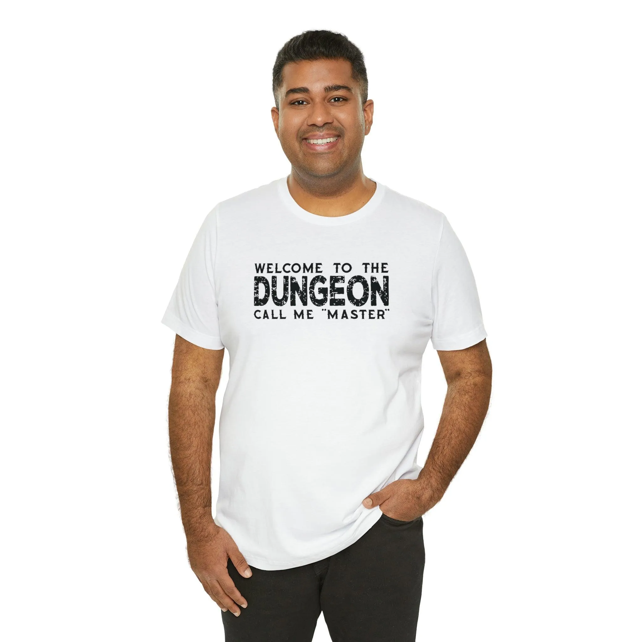 Welcome to the Dungeon Call me Master | DM shirt | Dungeon Master gift | dnd tshirt | Gaming shirt | dungeons and dragons Short Sleeve Tee