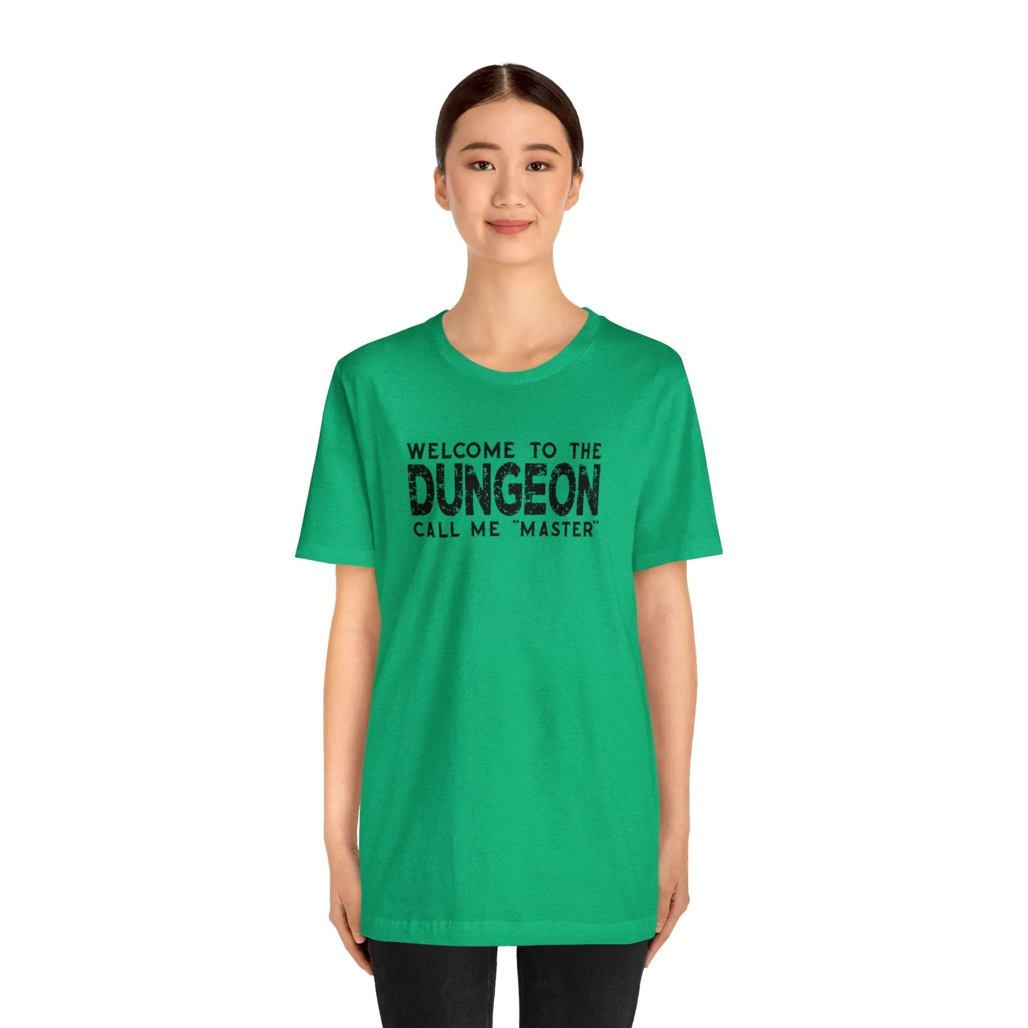 Welcome to the Dungeon Call me Master | DM shirt | Dungeon Master gift | dnd tshirt | Gaming shirt | dungeons and dragons Short Sleeve Tee