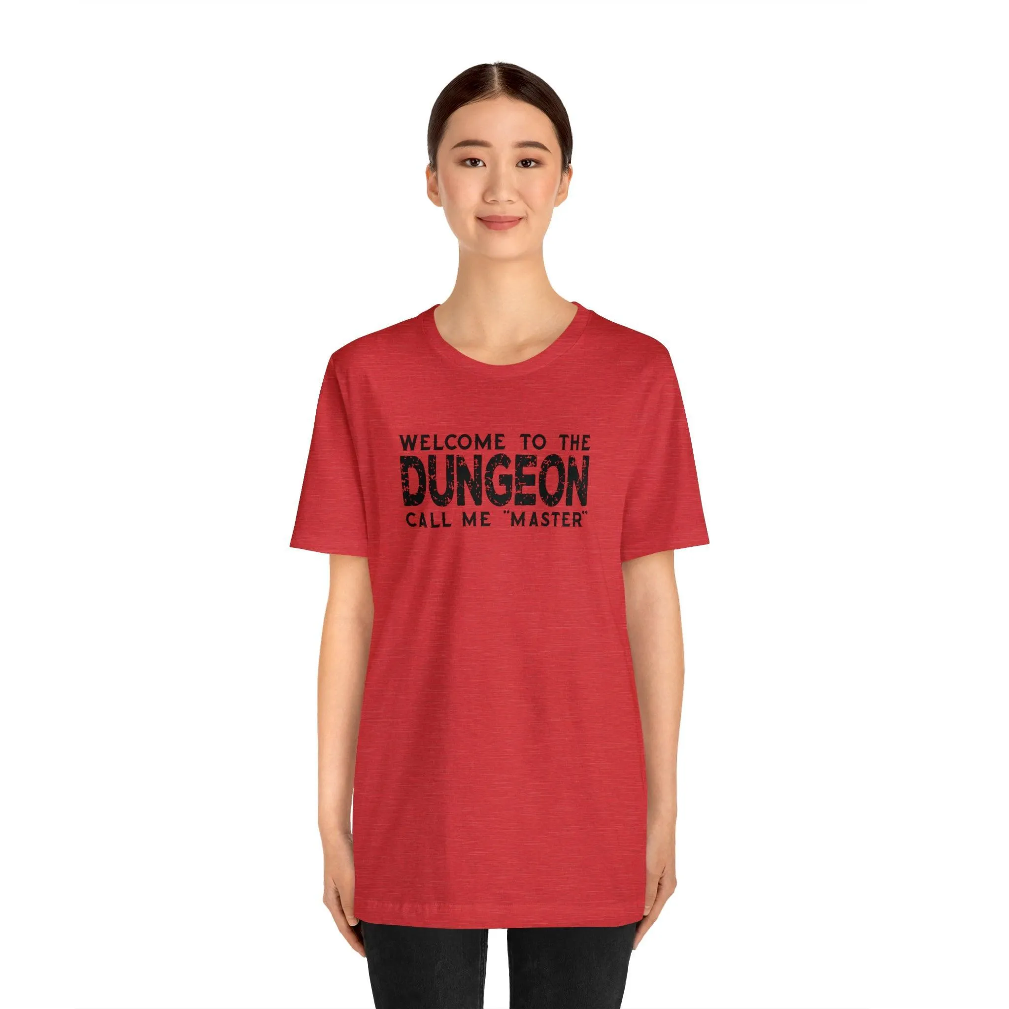 Welcome to the Dungeon Call me Master | DM shirt | Dungeon Master gift | dnd tshirt | Gaming shirt | dungeons and dragons Short Sleeve Tee