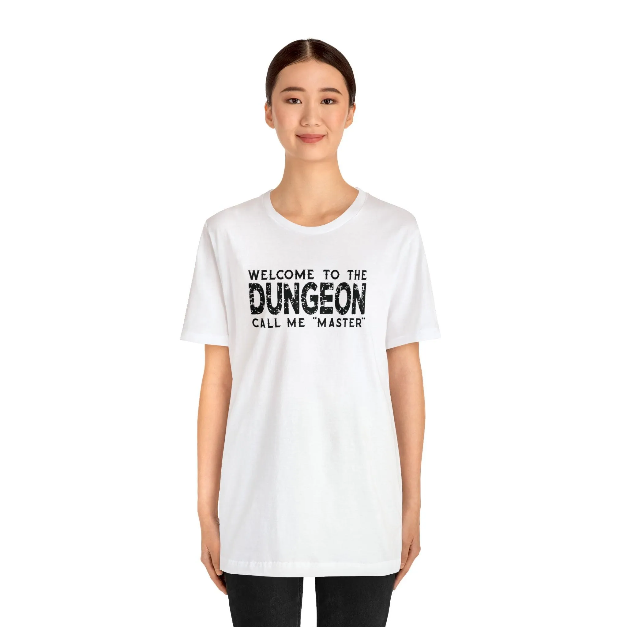 Welcome to the Dungeon Call me Master | DM shirt | Dungeon Master gift | dnd tshirt | Gaming shirt | dungeons and dragons Short Sleeve Tee