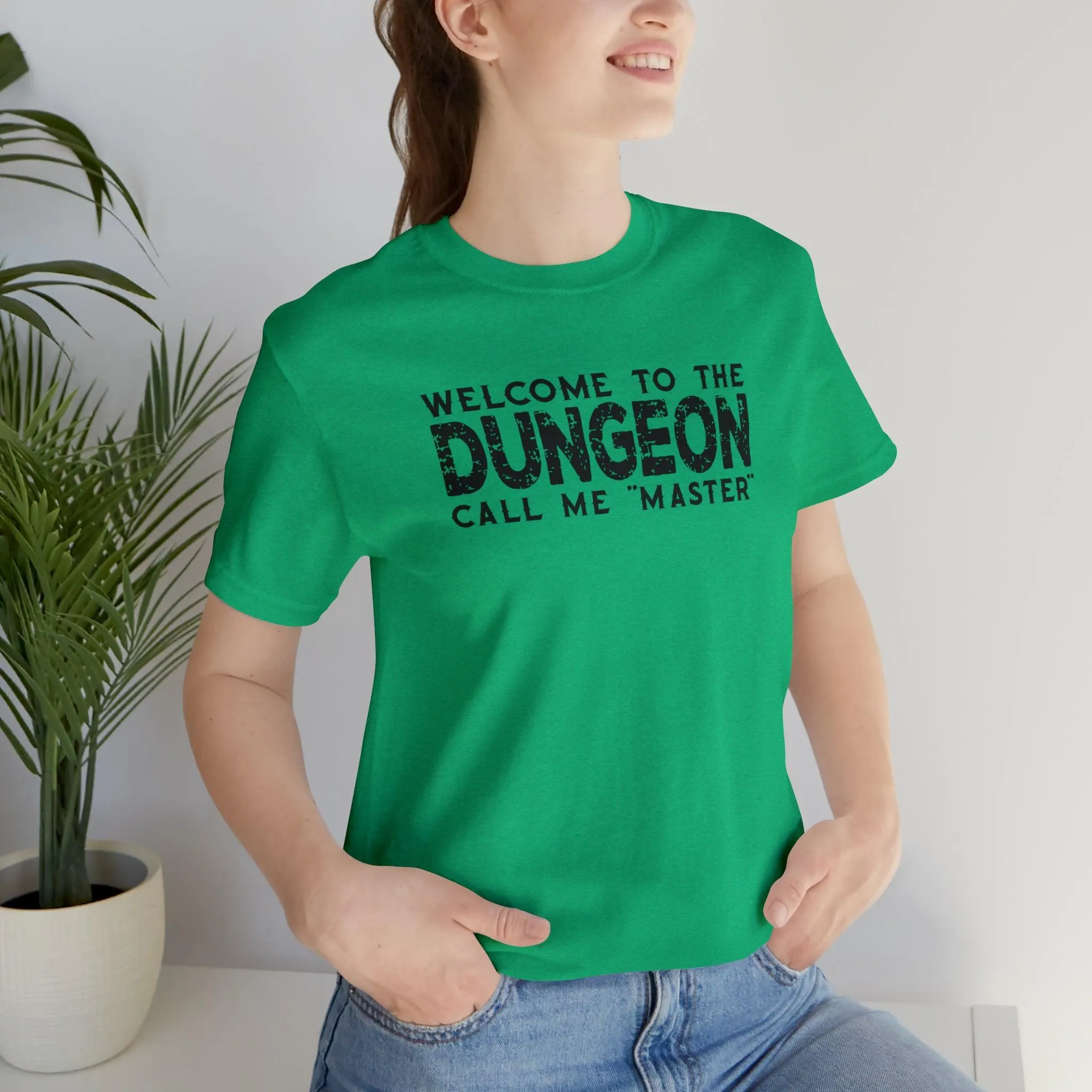 Welcome to the Dungeon Call me Master | DM shirt | Dungeon Master gift | dnd tshirt | Gaming shirt | dungeons and dragons Short Sleeve Tee
