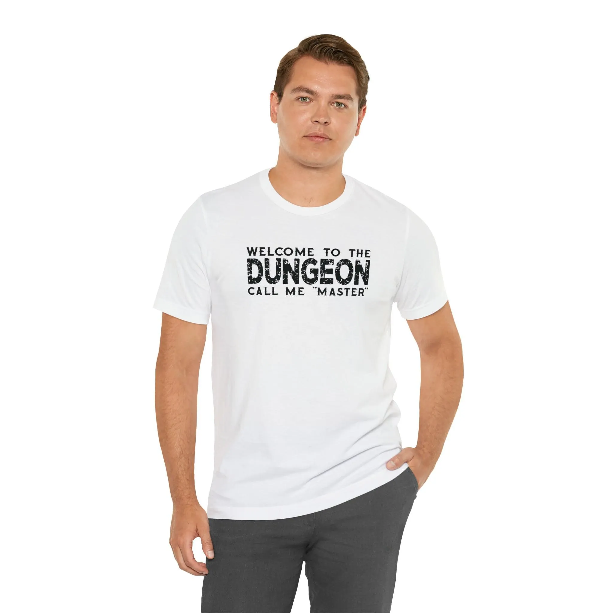 Welcome to the Dungeon Call me Master | DM shirt | Dungeon Master gift | dnd tshirt | Gaming shirt | dungeons and dragons Short Sleeve Tee