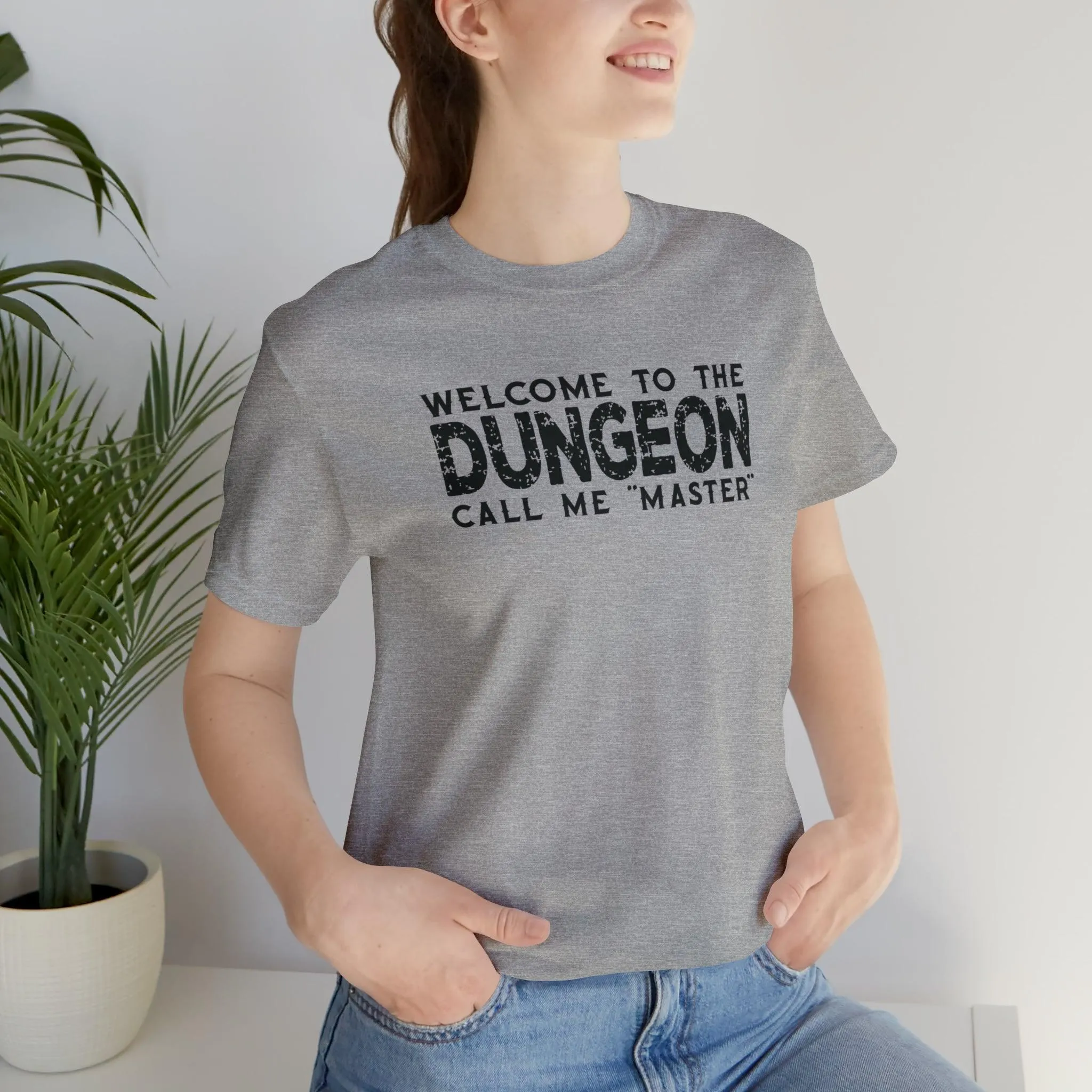 Welcome to the Dungeon Call me Master | DM shirt | Dungeon Master gift | dnd tshirt | Gaming shirt | dungeons and dragons Short Sleeve Tee