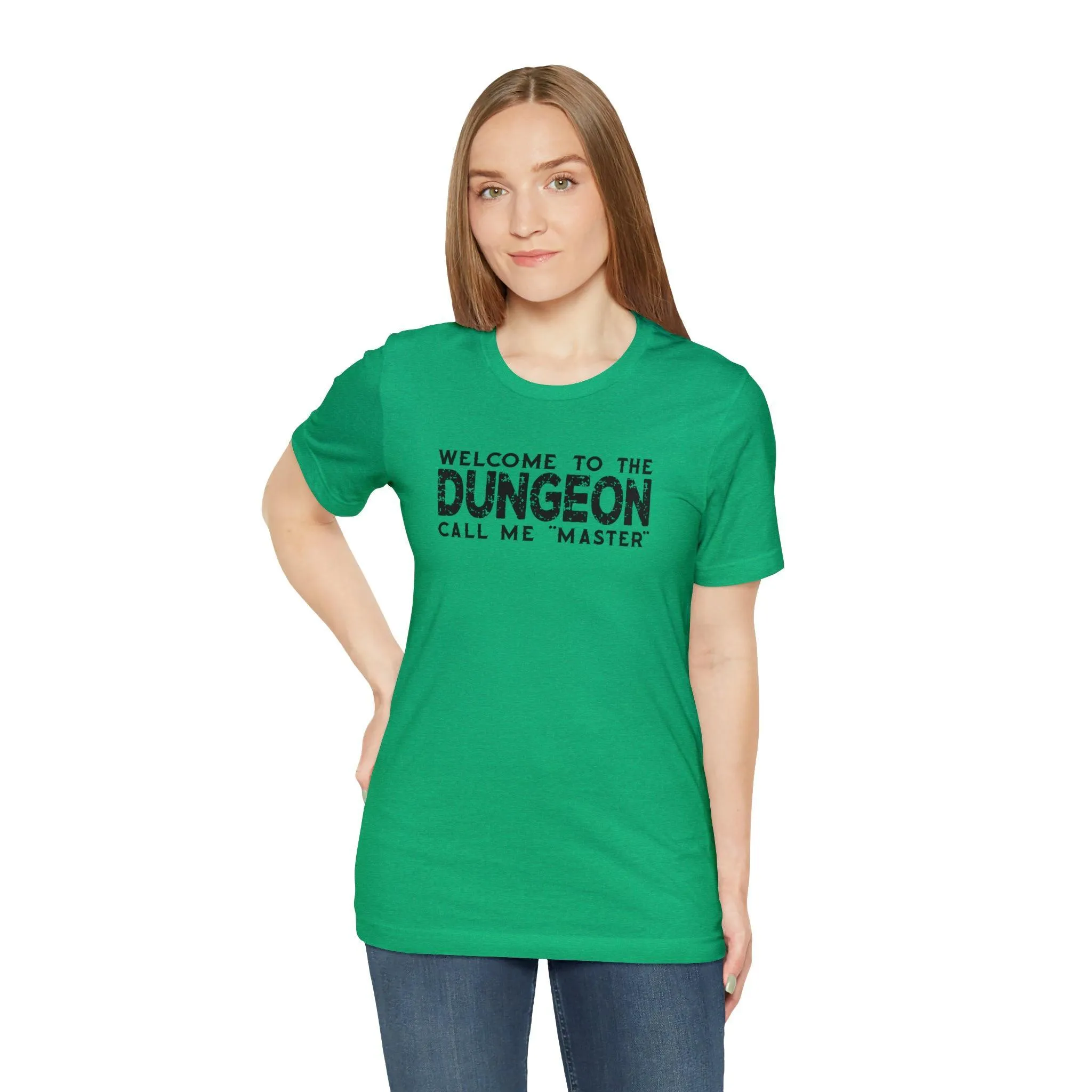 Welcome to the Dungeon Call me Master | DM shirt | Dungeon Master gift | dnd tshirt | Gaming shirt | dungeons and dragons Short Sleeve Tee