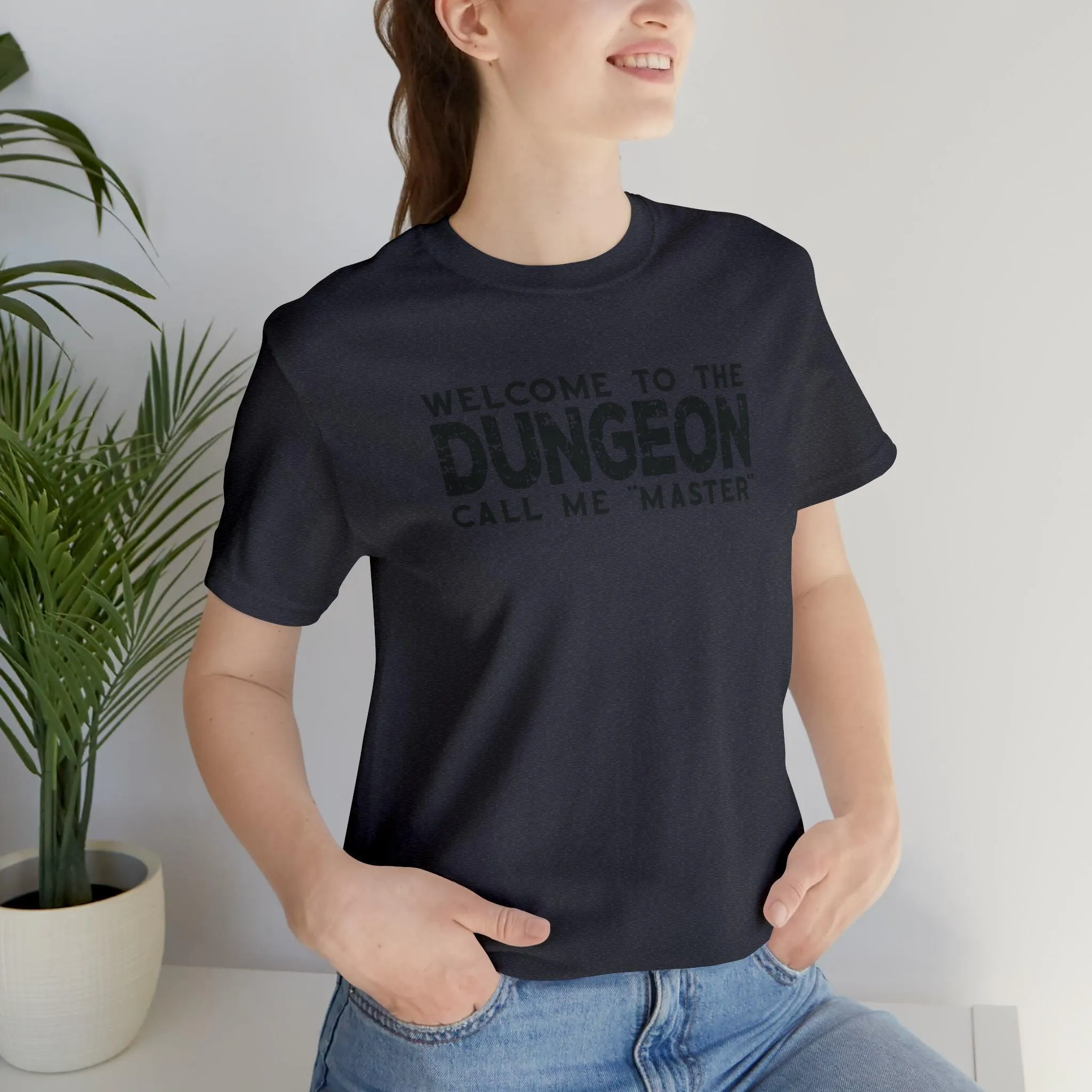 Welcome to the Dungeon Call me Master | DM shirt | Dungeon Master gift | dnd tshirt | Gaming shirt | dungeons and dragons Short Sleeve Tee