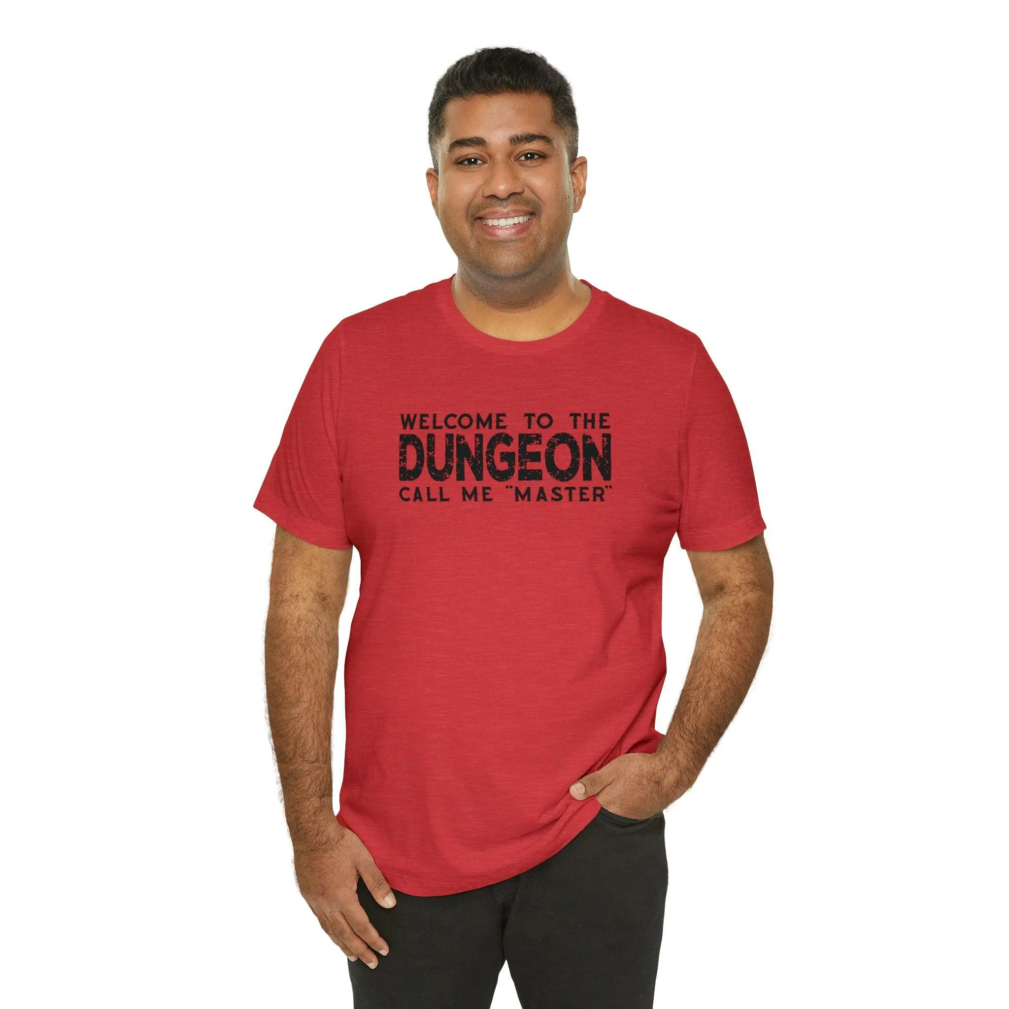 Welcome to the Dungeon Call me Master | DM shirt | Dungeon Master gift | dnd tshirt | Gaming shirt | dungeons and dragons Short Sleeve Tee