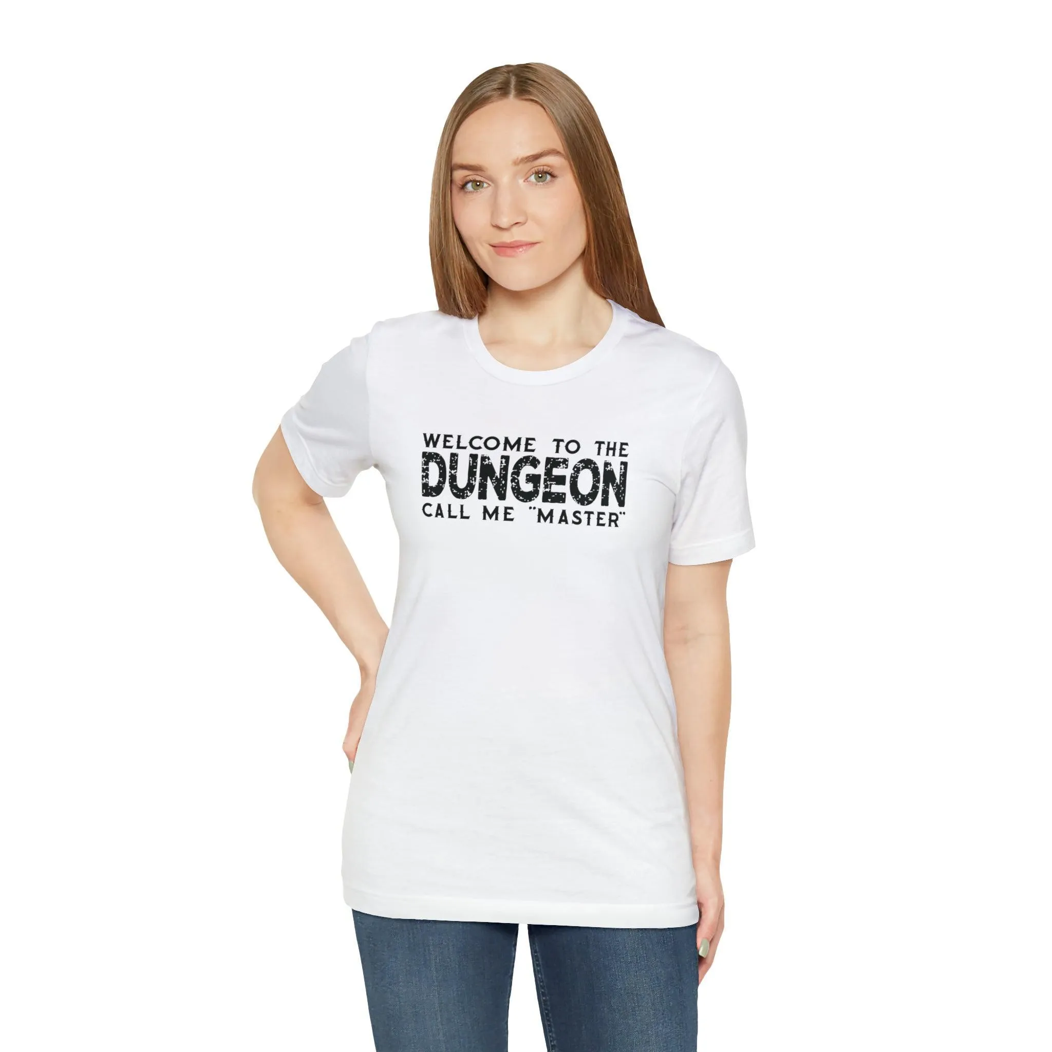 Welcome to the Dungeon Call me Master | DM shirt | Dungeon Master gift | dnd tshirt | Gaming shirt | dungeons and dragons Short Sleeve Tee