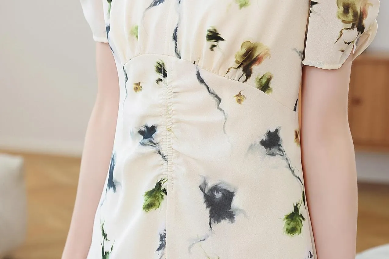 Women’s A-Line Sundress with a Beautiful Floral Print
