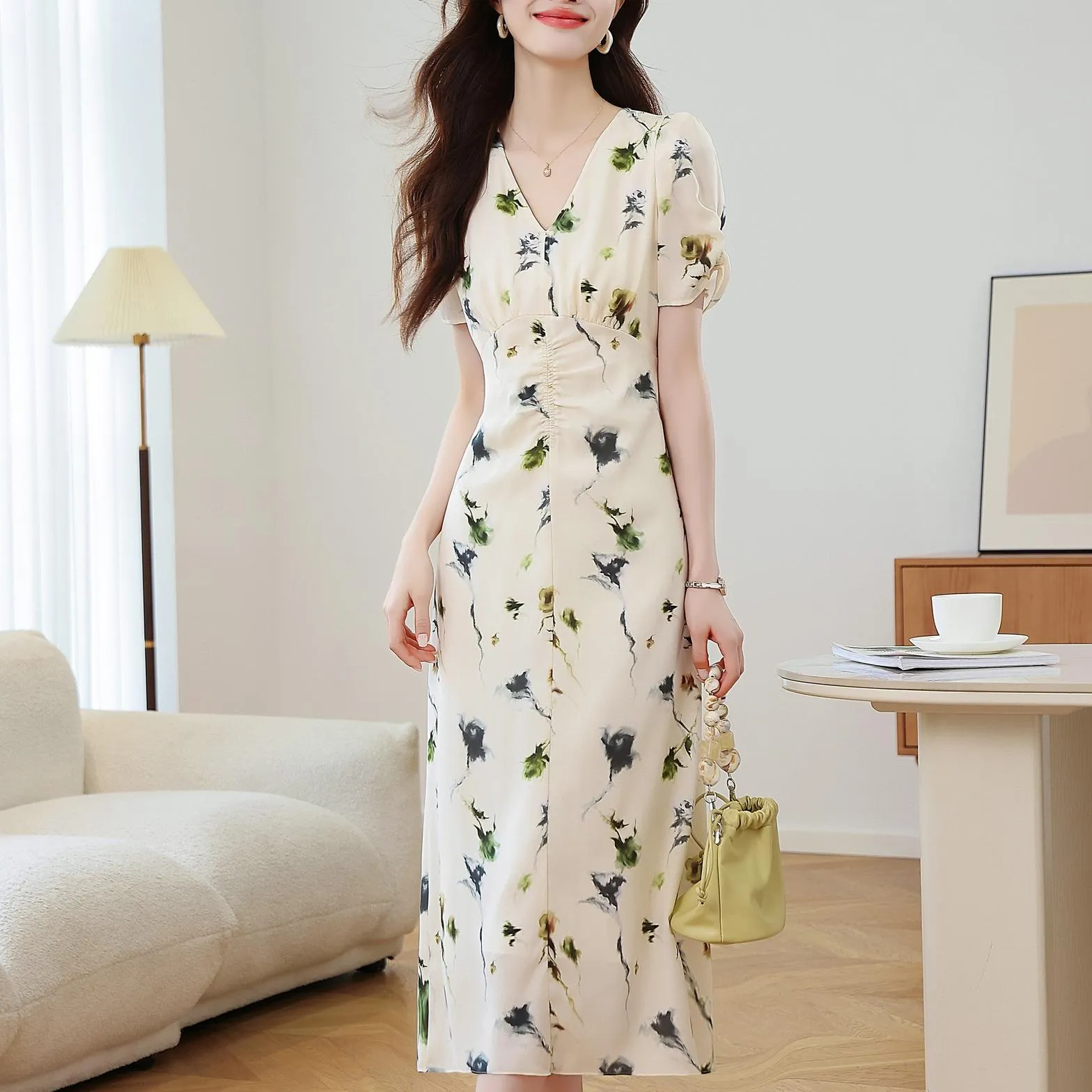 Women’s A-Line Sundress with a Beautiful Floral Print