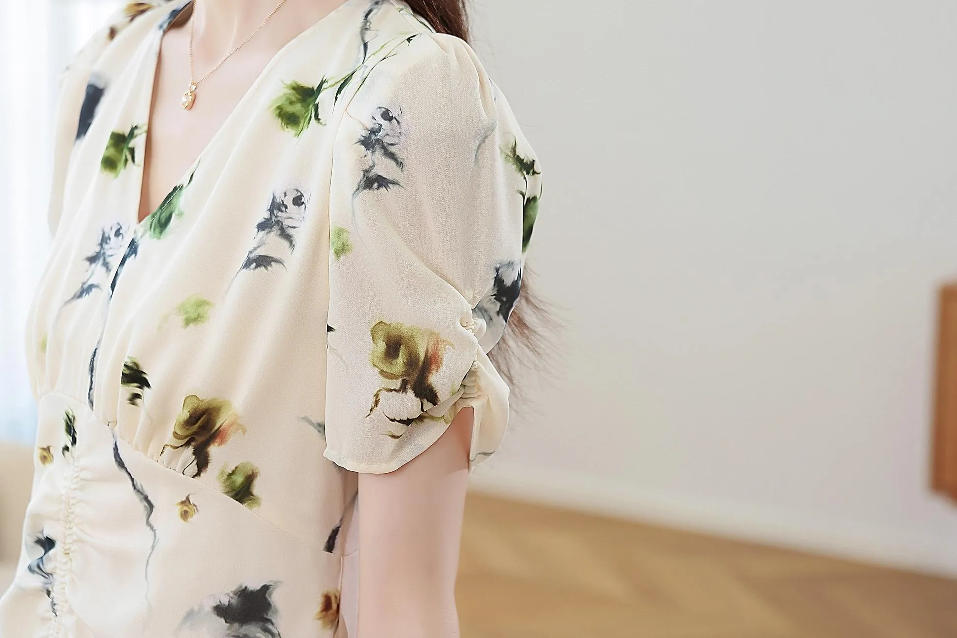 Women’s A-Line Sundress with a Beautiful Floral Print