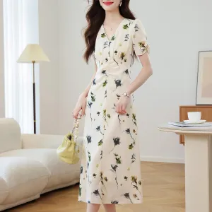Women’s A-Line Sundress with a Beautiful Floral Print