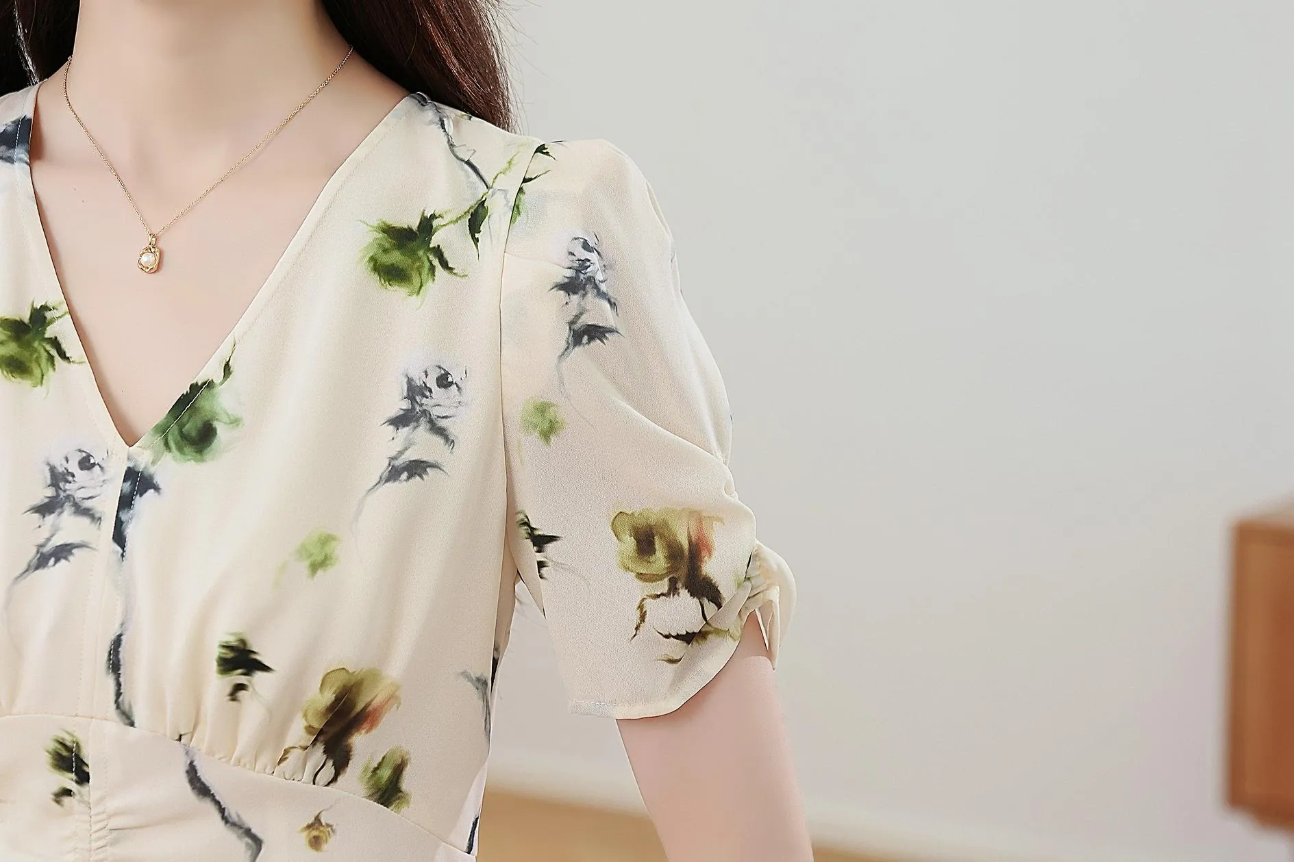 Women’s A-Line Sundress with a Beautiful Floral Print