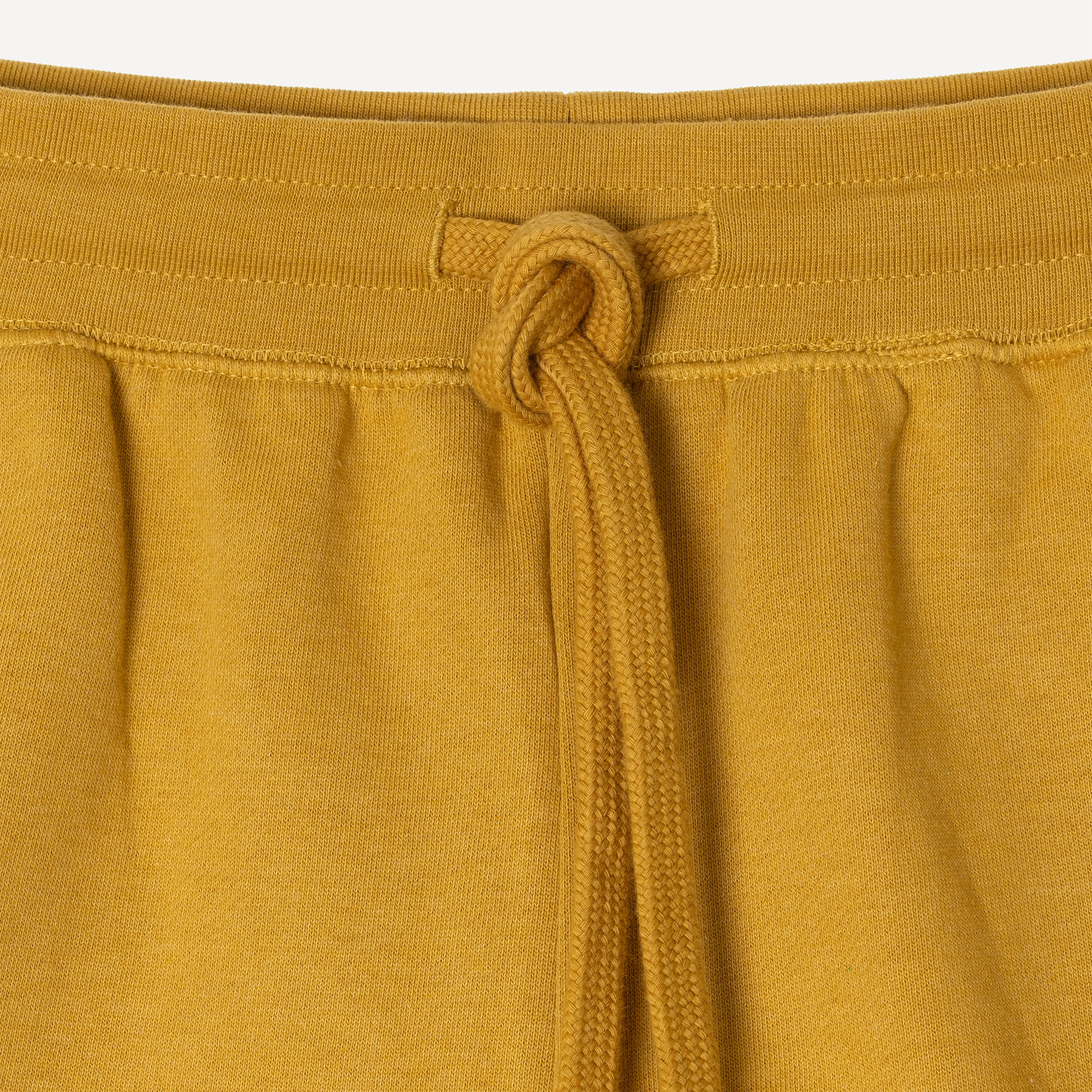 Womens Fleece Dolphin Shorts - Honey Mustard